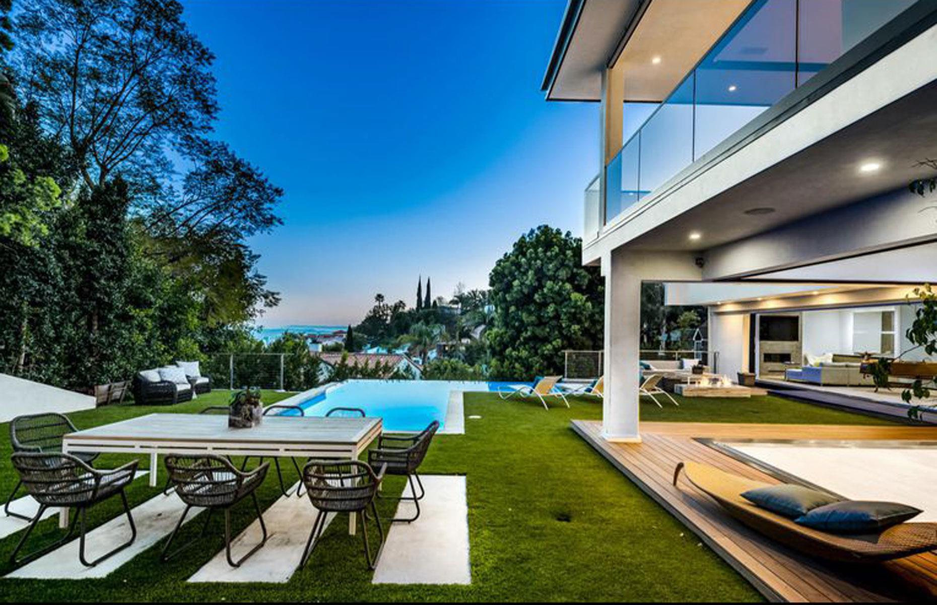 Adam Lambert's contemporary crib, California, USA