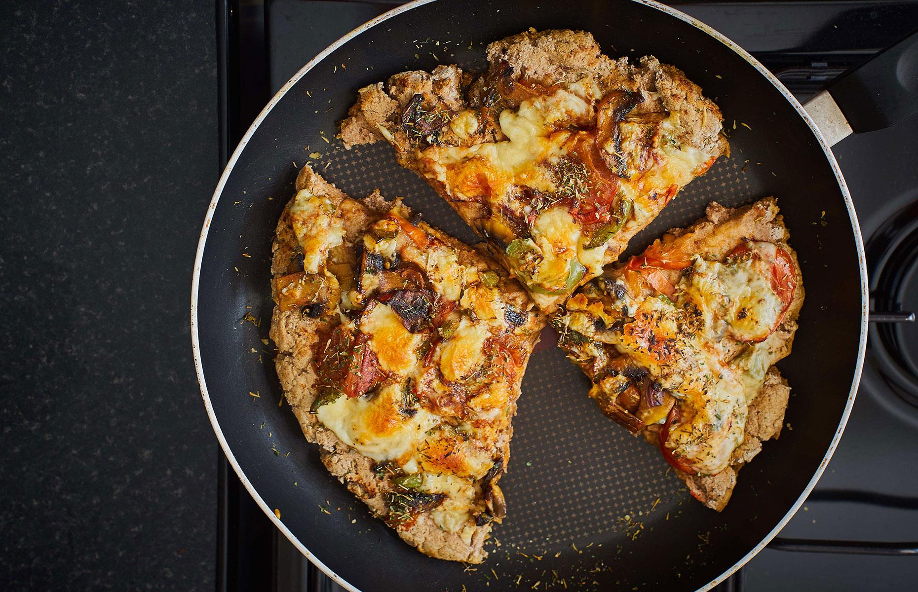 Reheat in a frying pan
