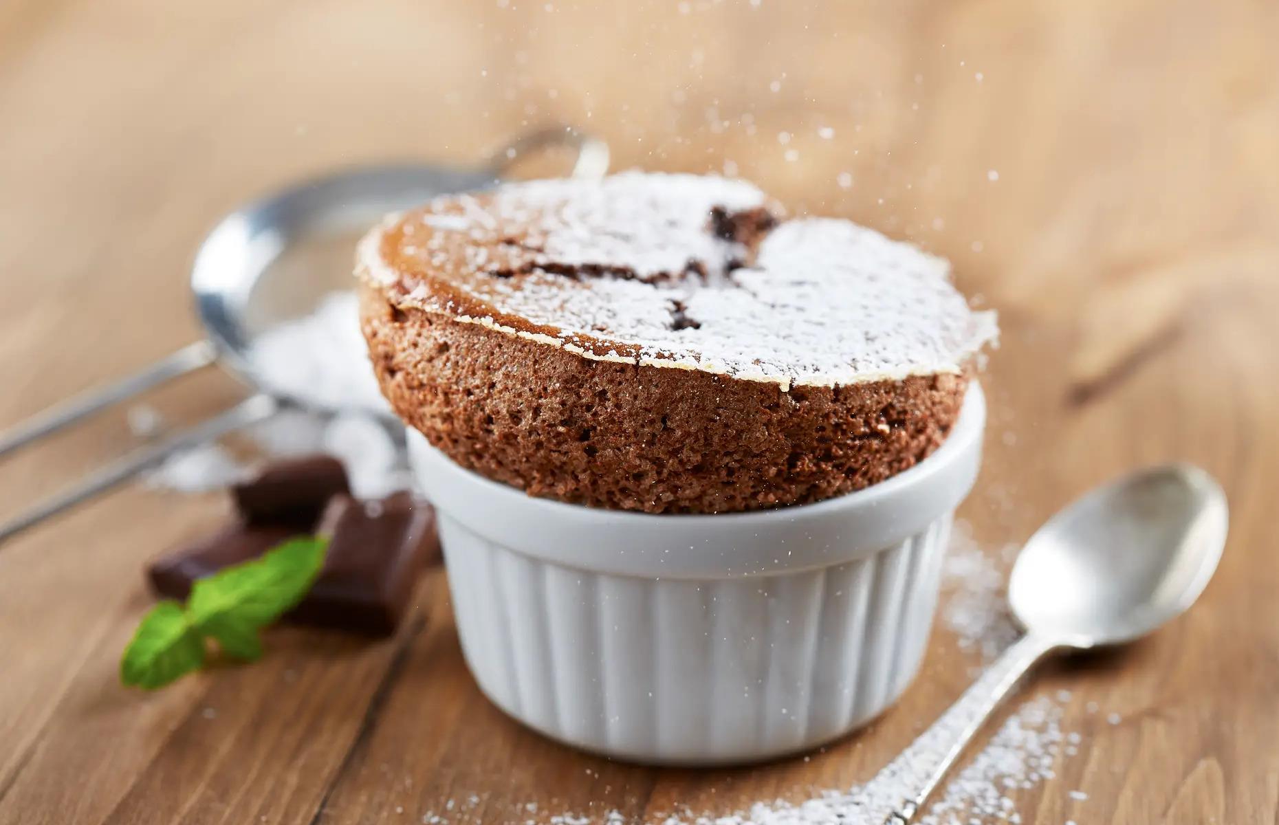 28. Chocolate soufflé, France
