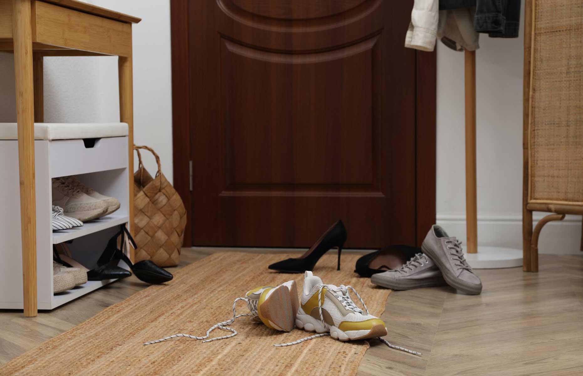 Nicht genug Platz für Schuhe