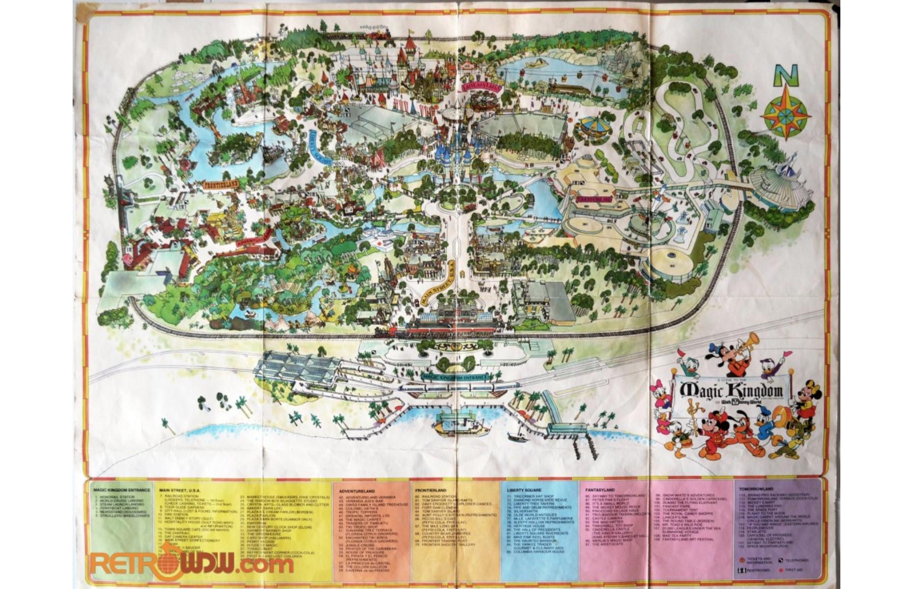 Disney park maps from the 1970s: $210 (£163)