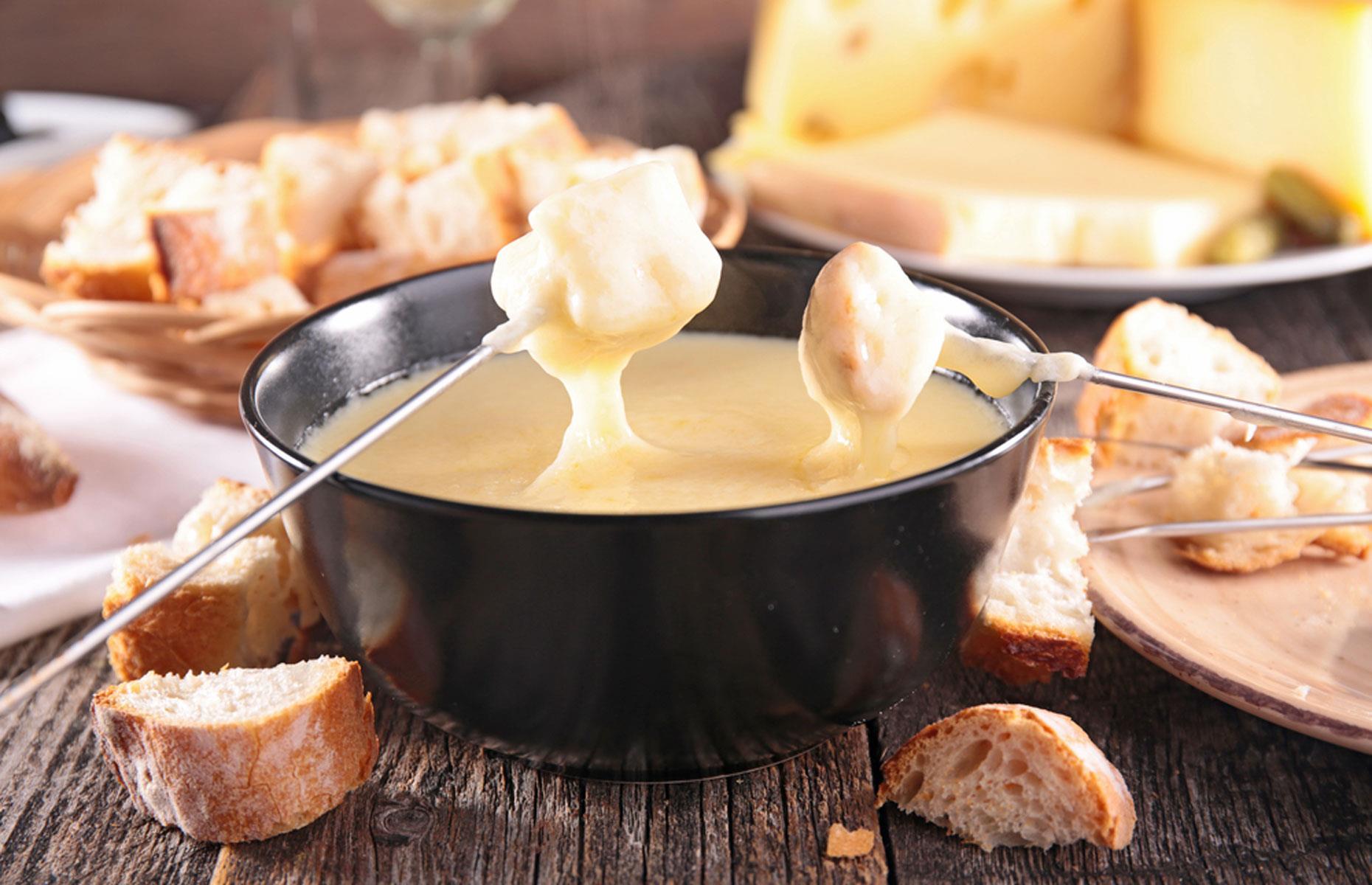 70. Cheese fondue