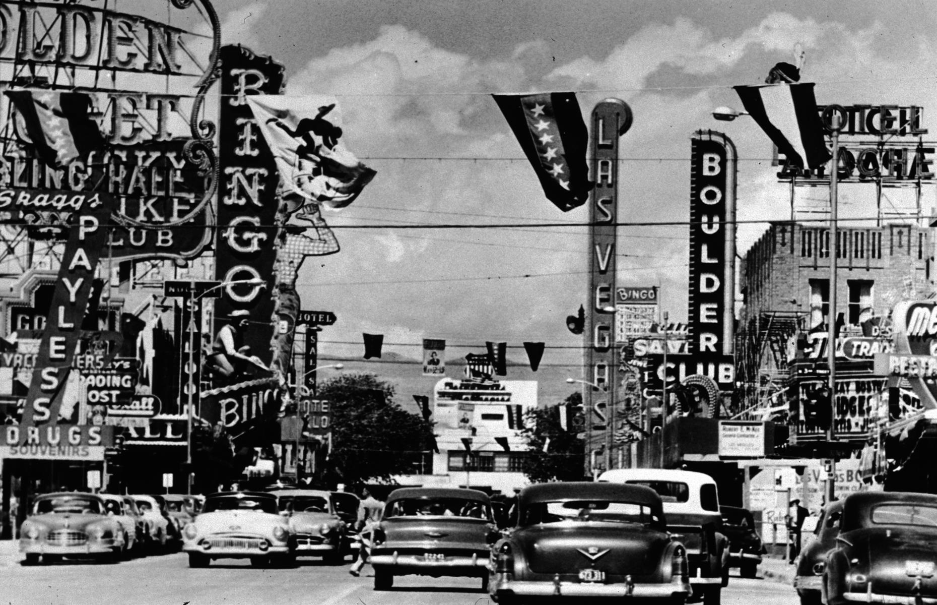 Then: Fremont Street, Las Vegas, Nevada