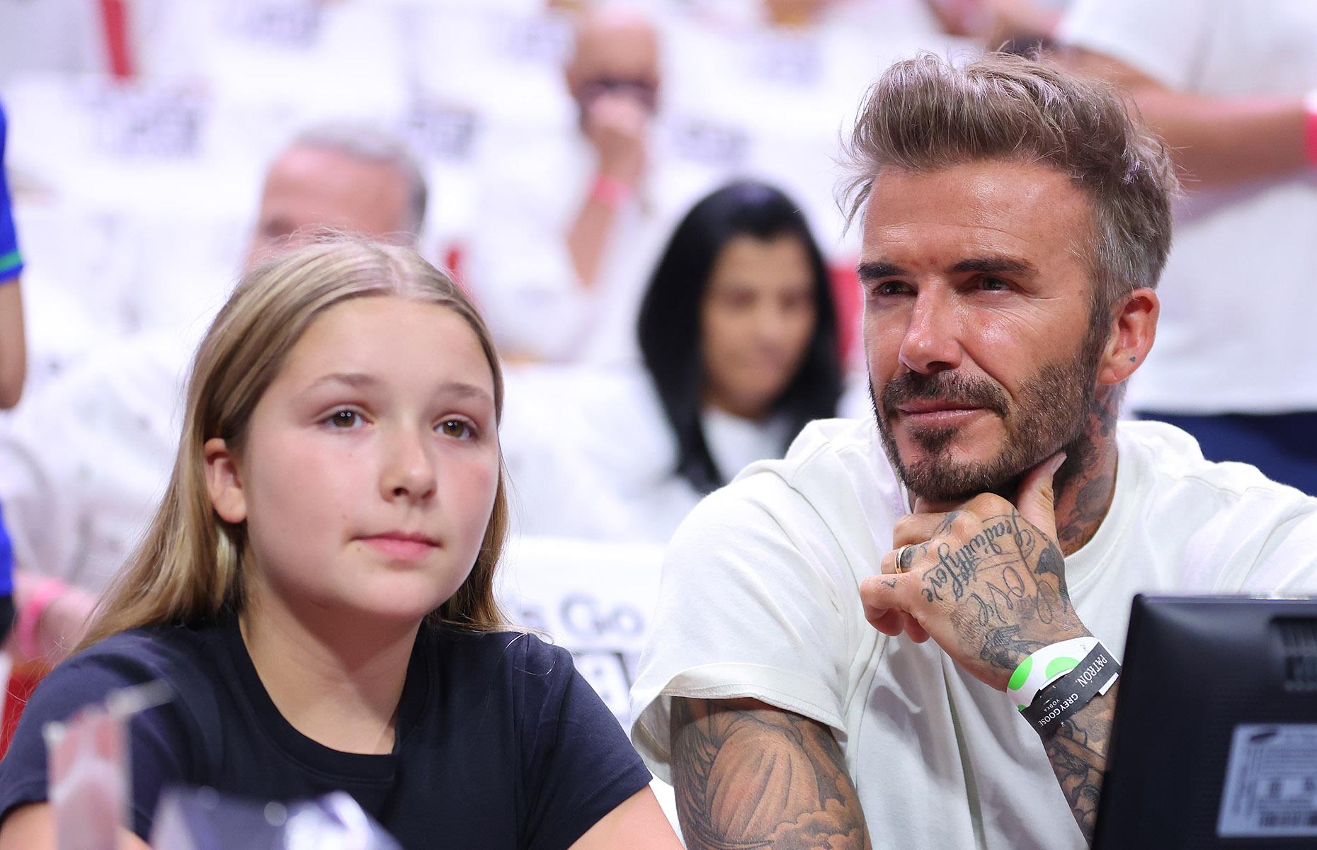 David Beckham ventures out for some Christmas shopping at luxury
