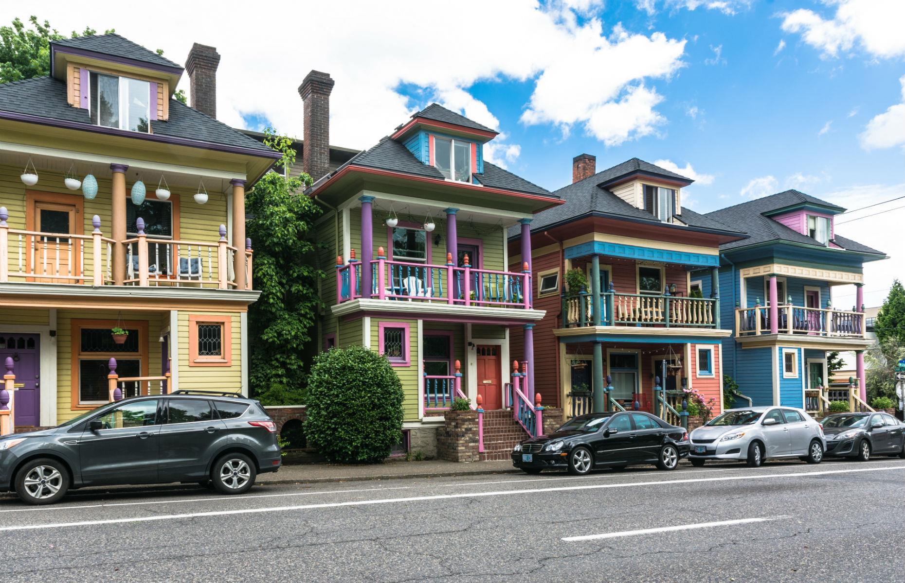 Desirable neighbourhood, Oregon, USA
