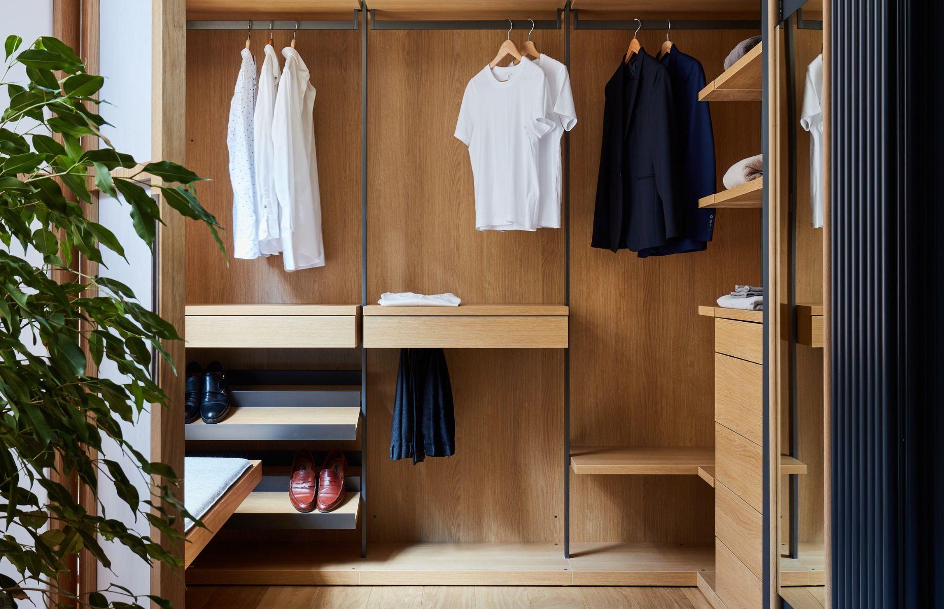 Consider a walk-in wardrobe