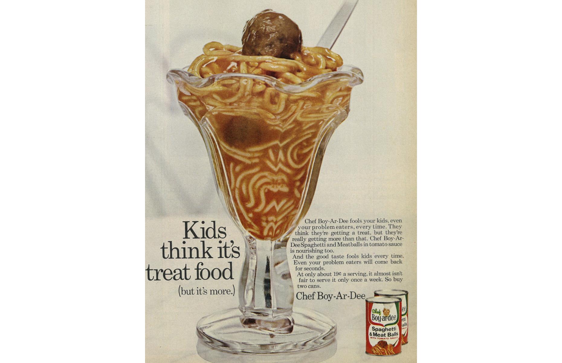 28. Spaghetti meatball sundae