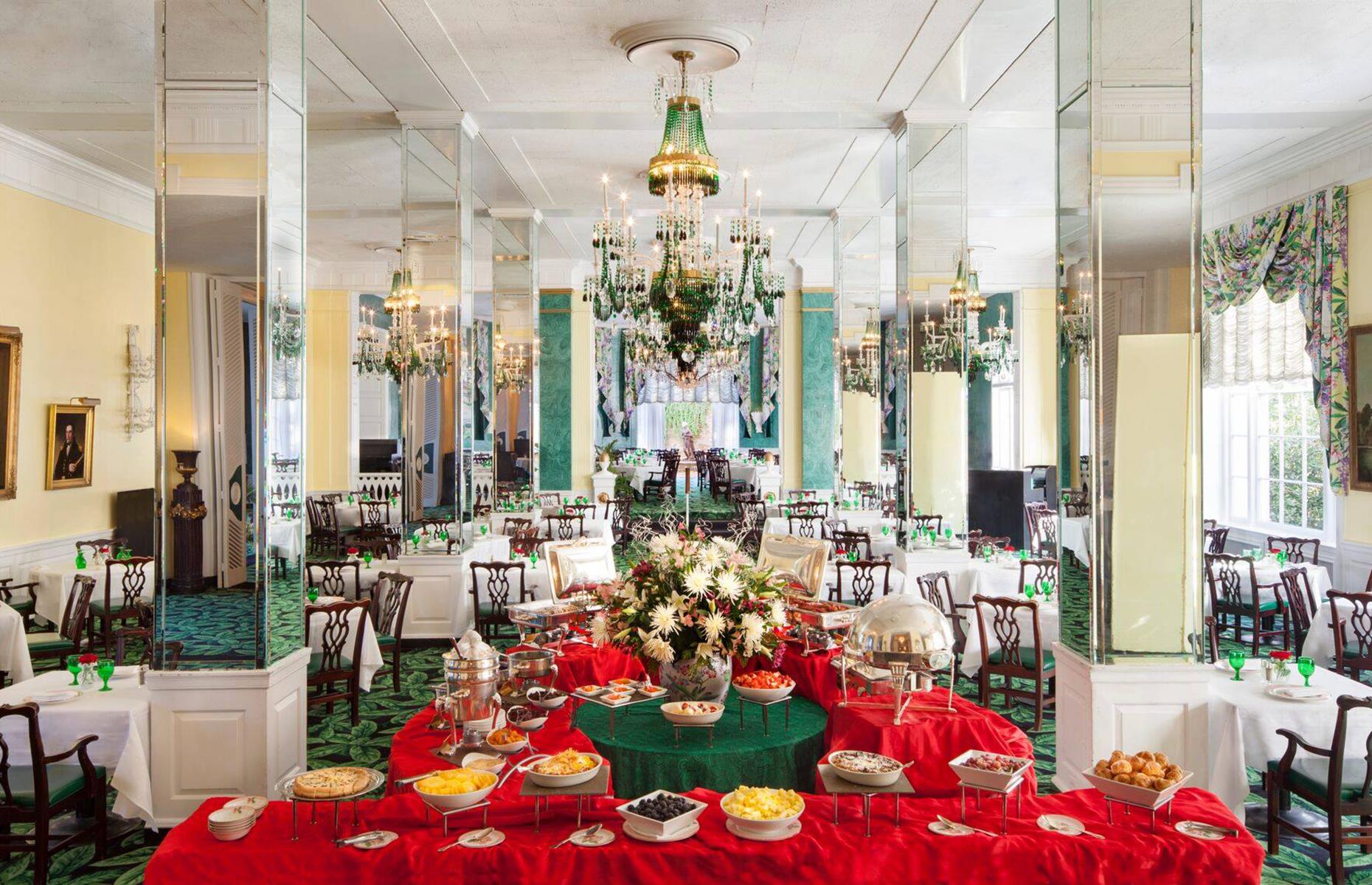 West Virginia: The Main Dining Room at Greenbrier, White Sulphur Springs