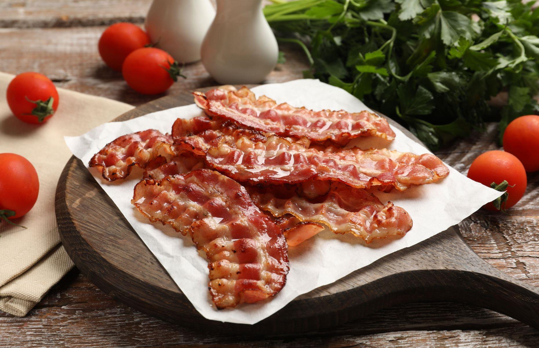32. Trying to cook bacon in it 