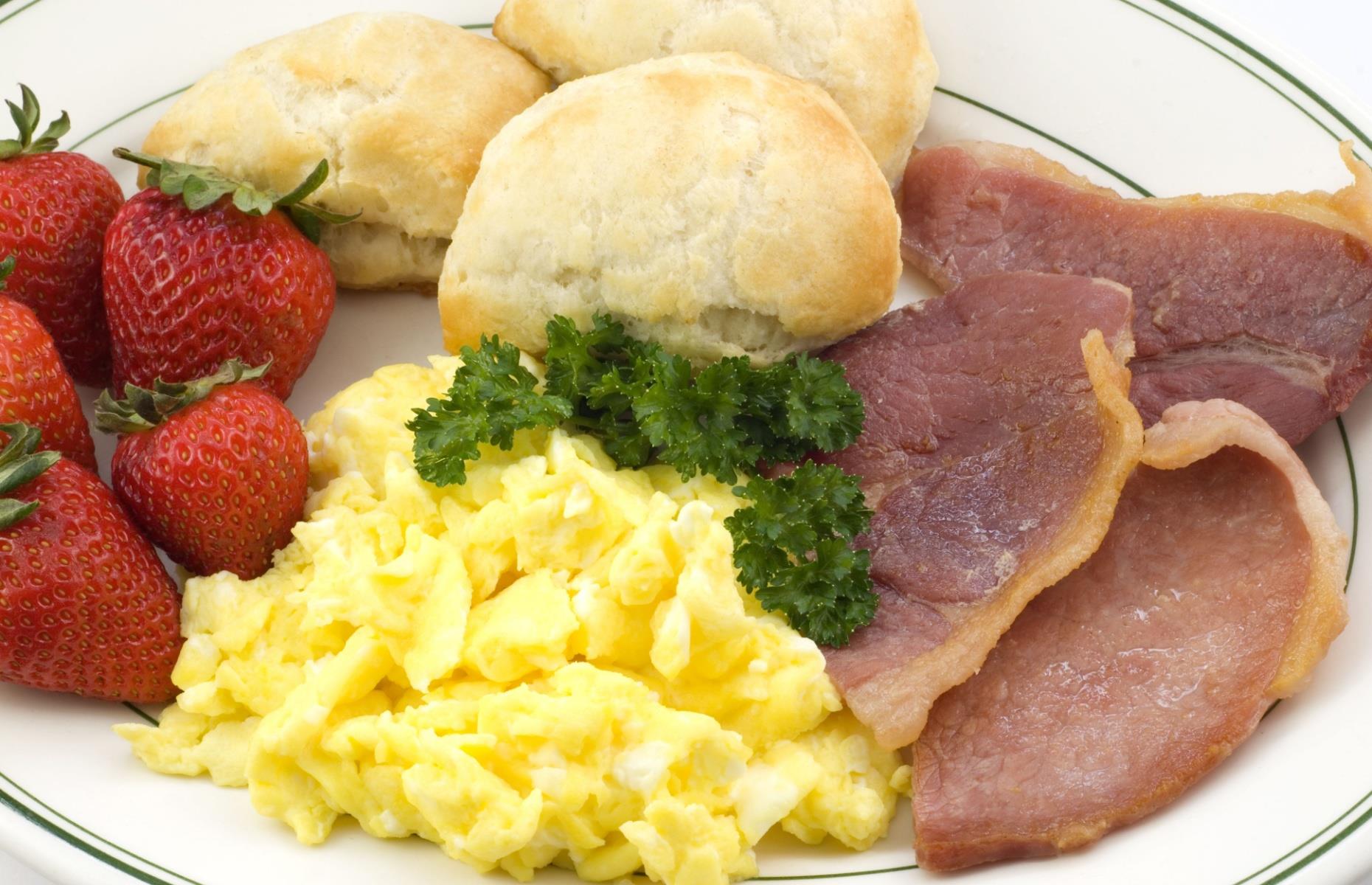 Virginia: eggs and country ham