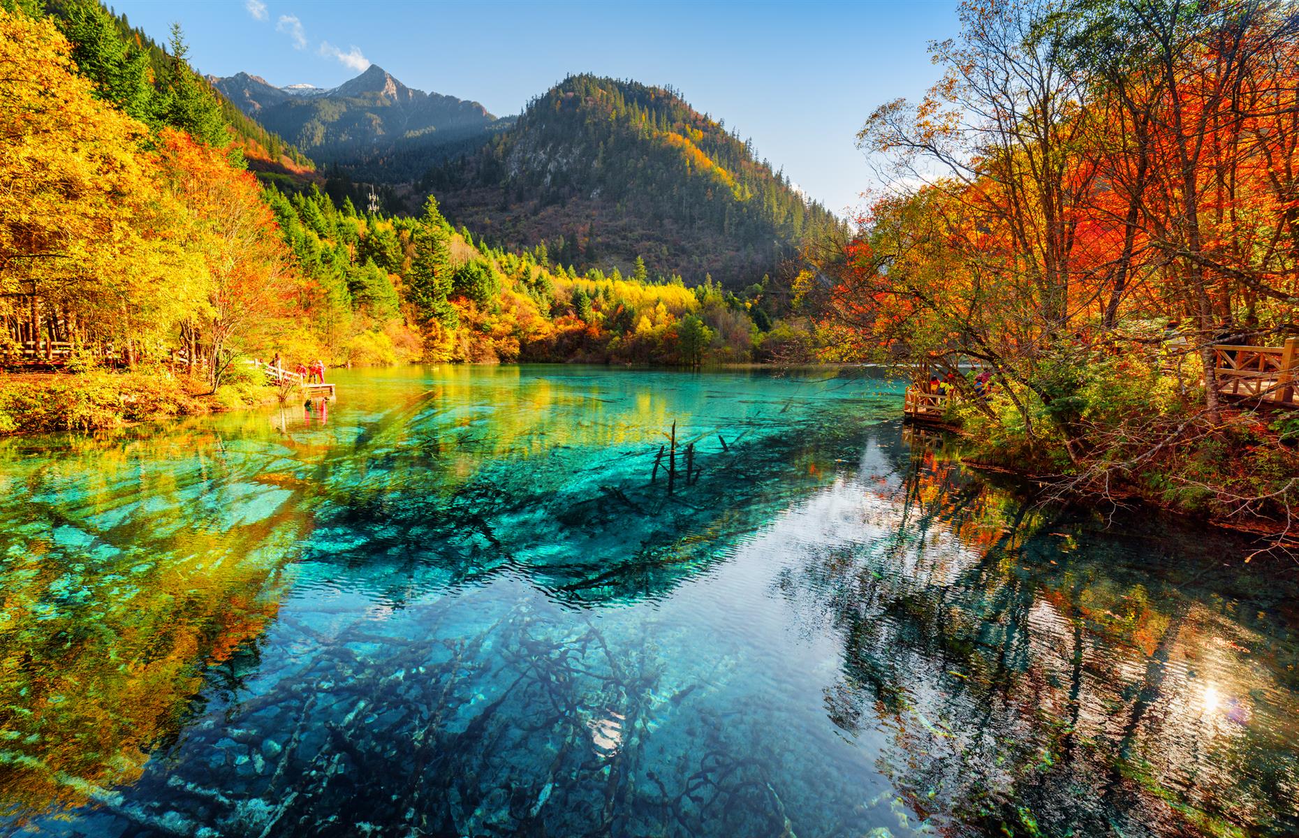 Five Flower Lake, Sichuan Province, China