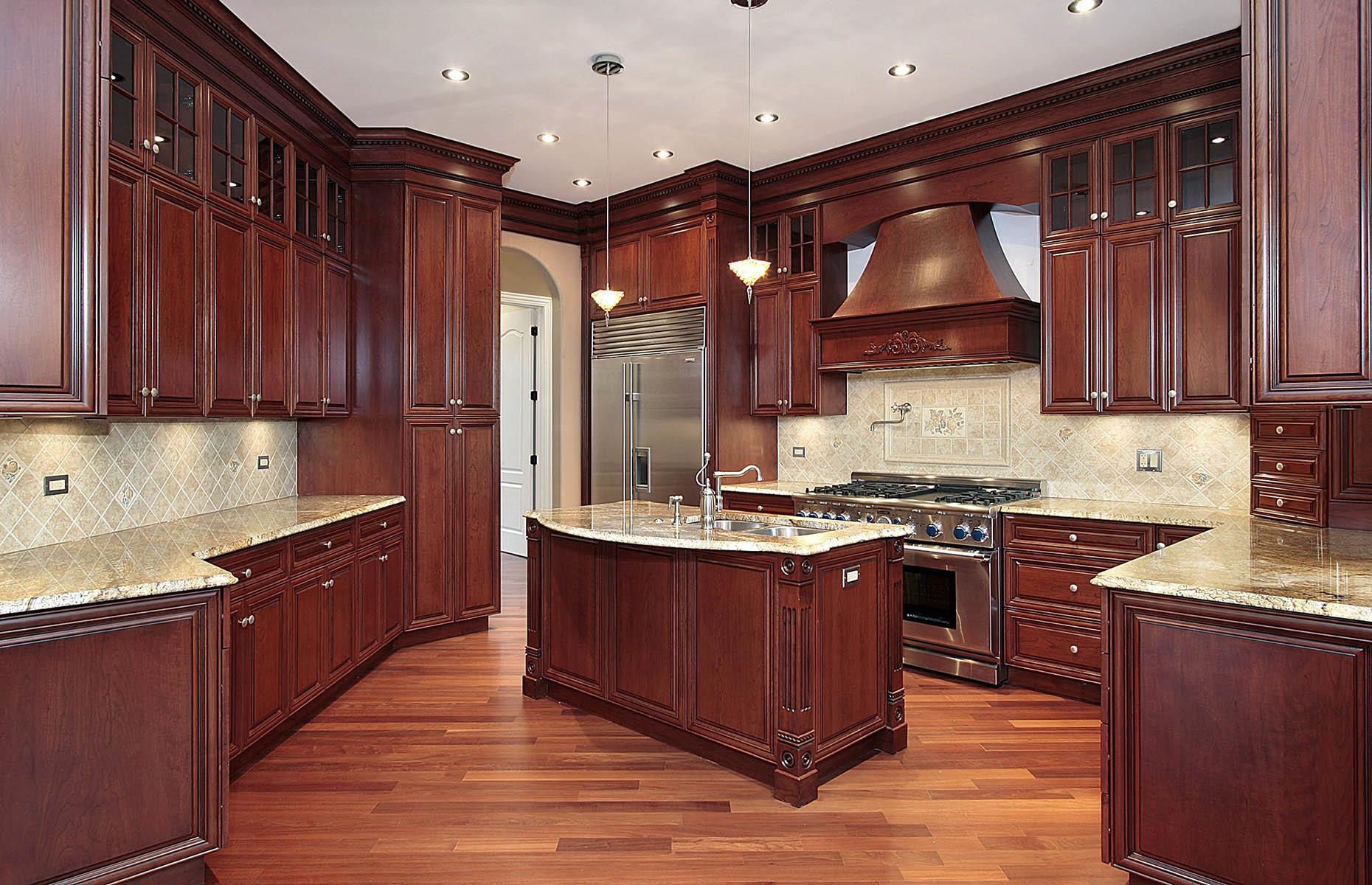 Cherry wood kitchens