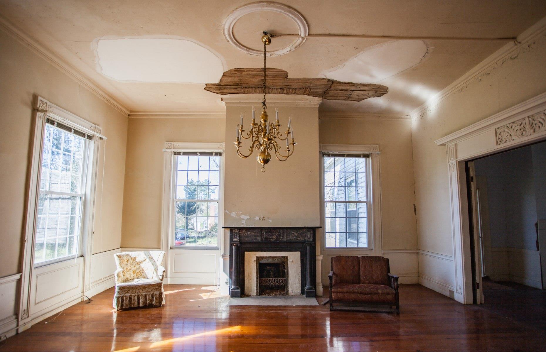 Before: the grand sitting room