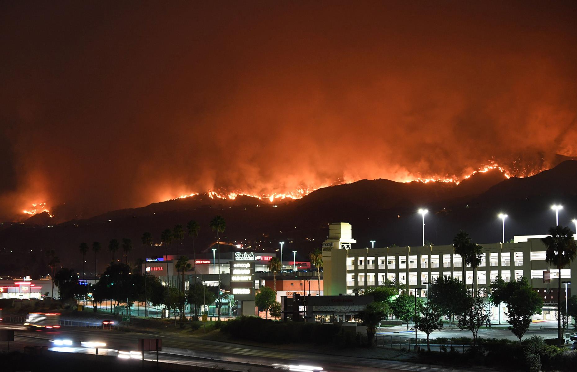 Bush fire in California, USA