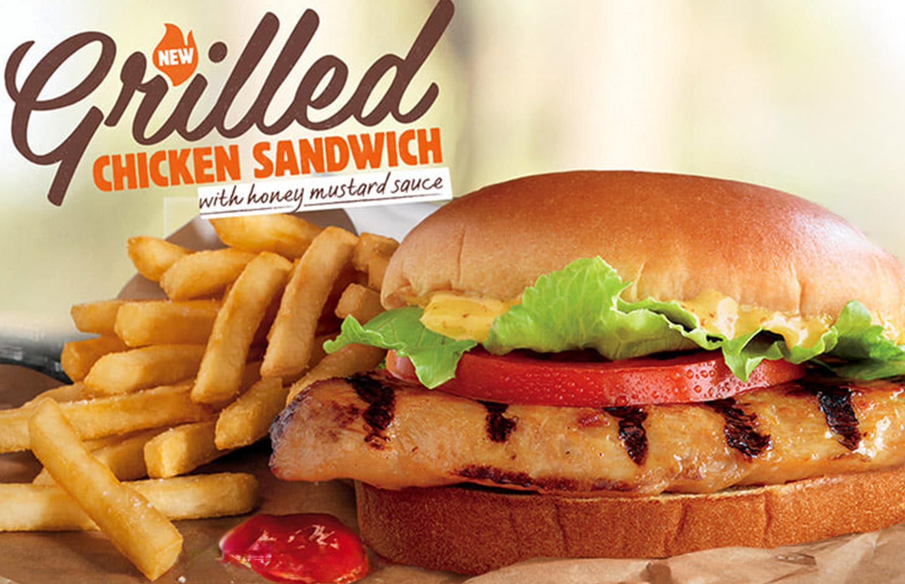 31. Grilled Chicken Sandwich, Burger King, various locations