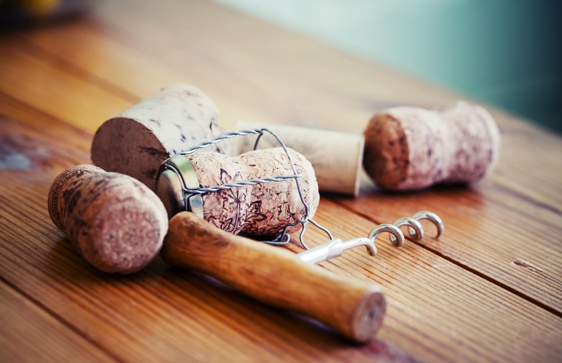 Turn corks into name cardholders