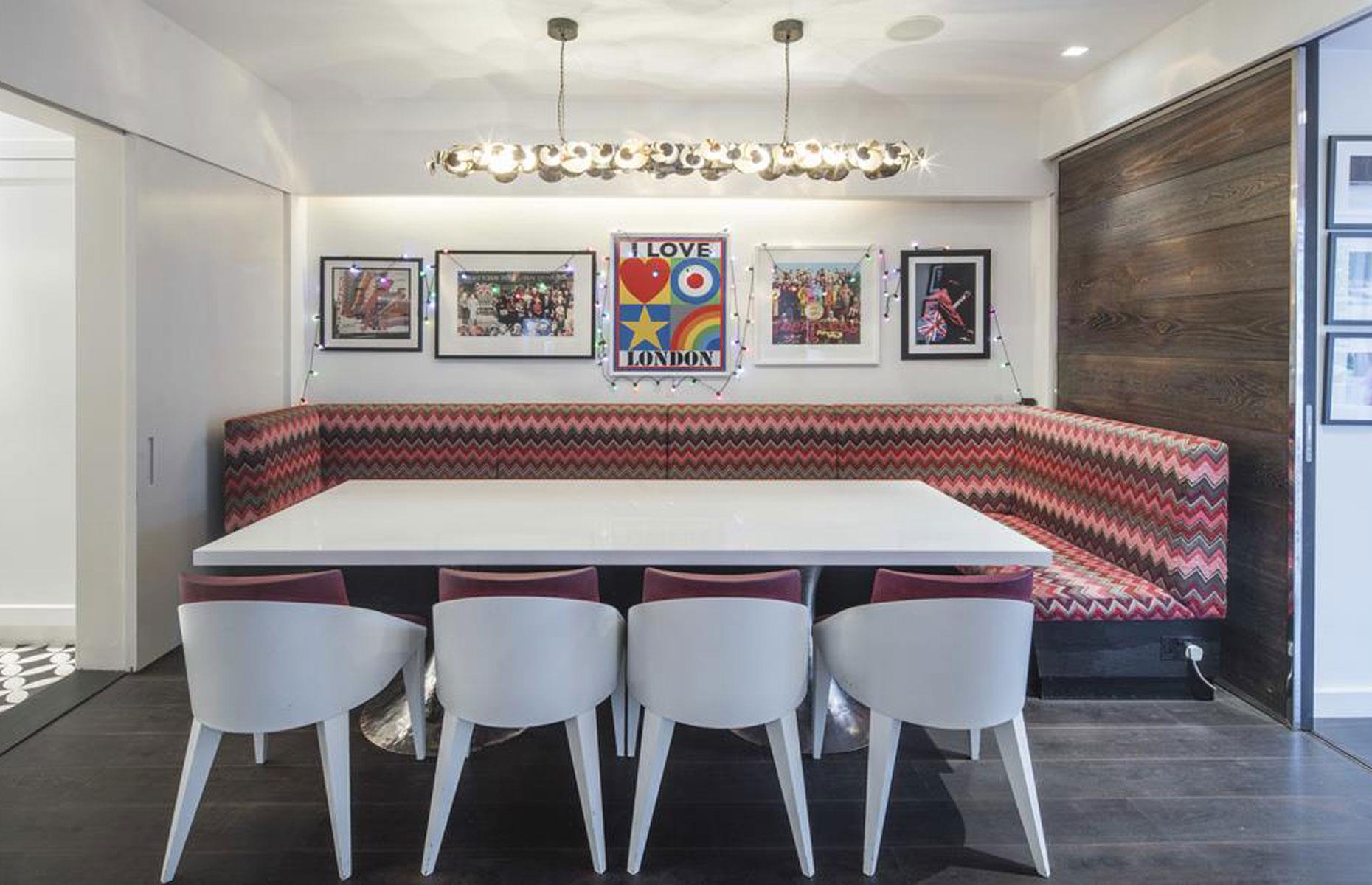 Noel Gallagher's slick townhouse, London, UK