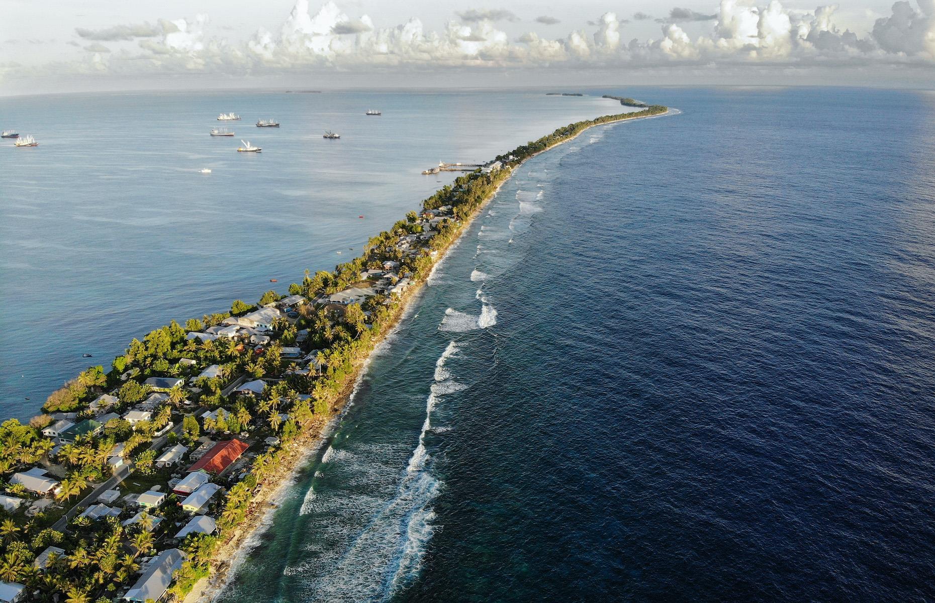 Rising sea levels: Tuvalu