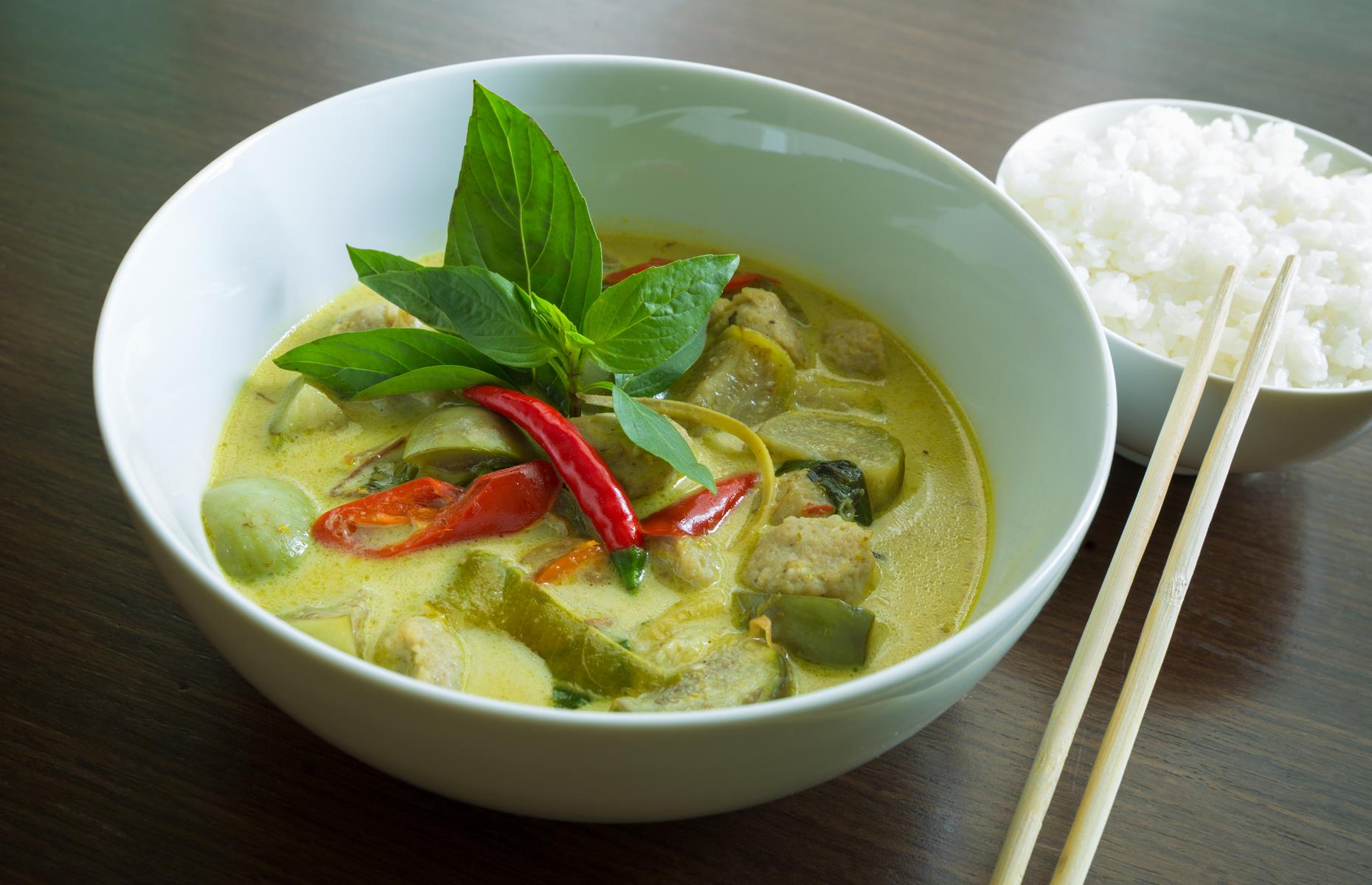 3. Thai green curry
