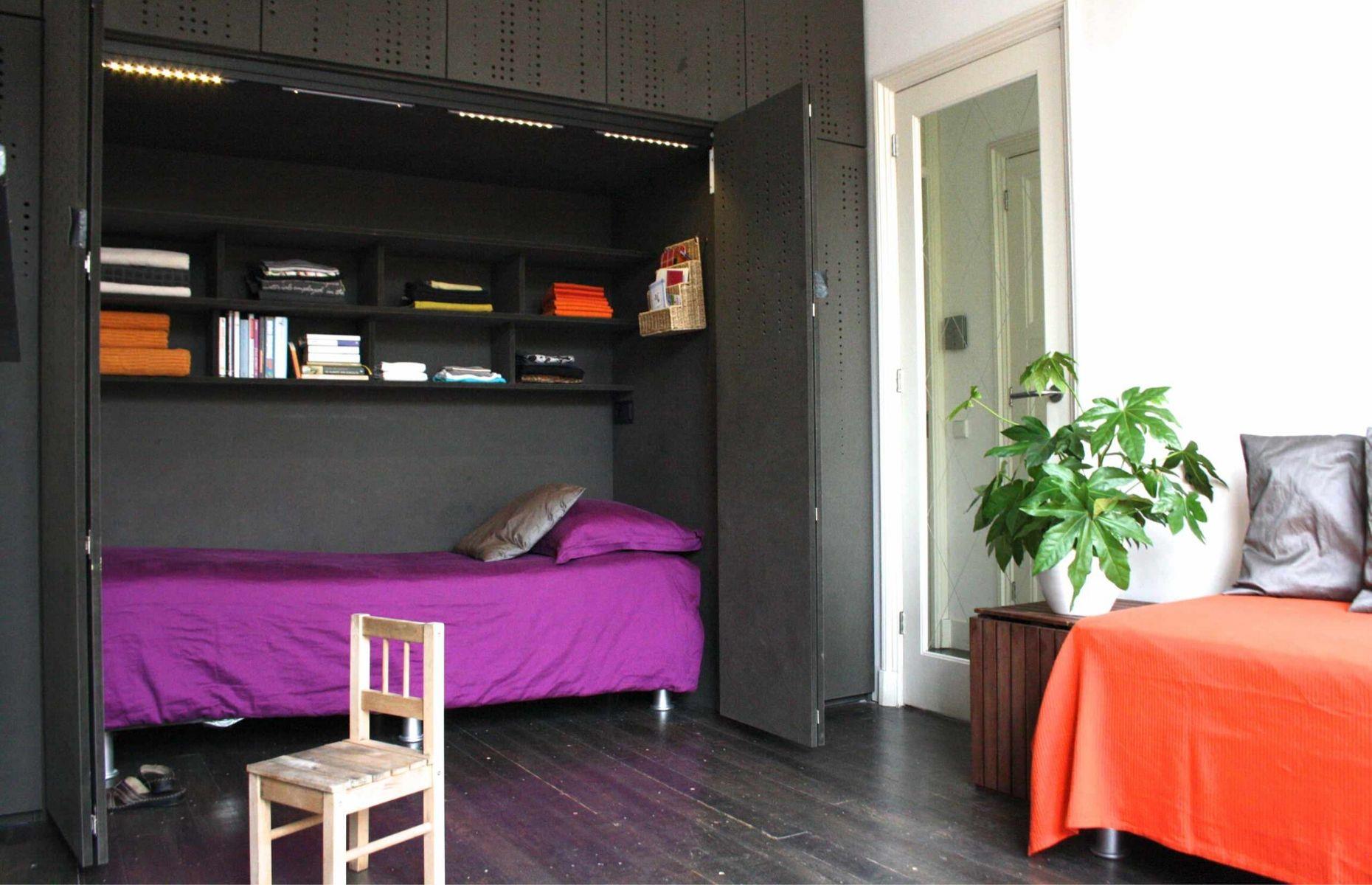 Stylish tucked-away guest room