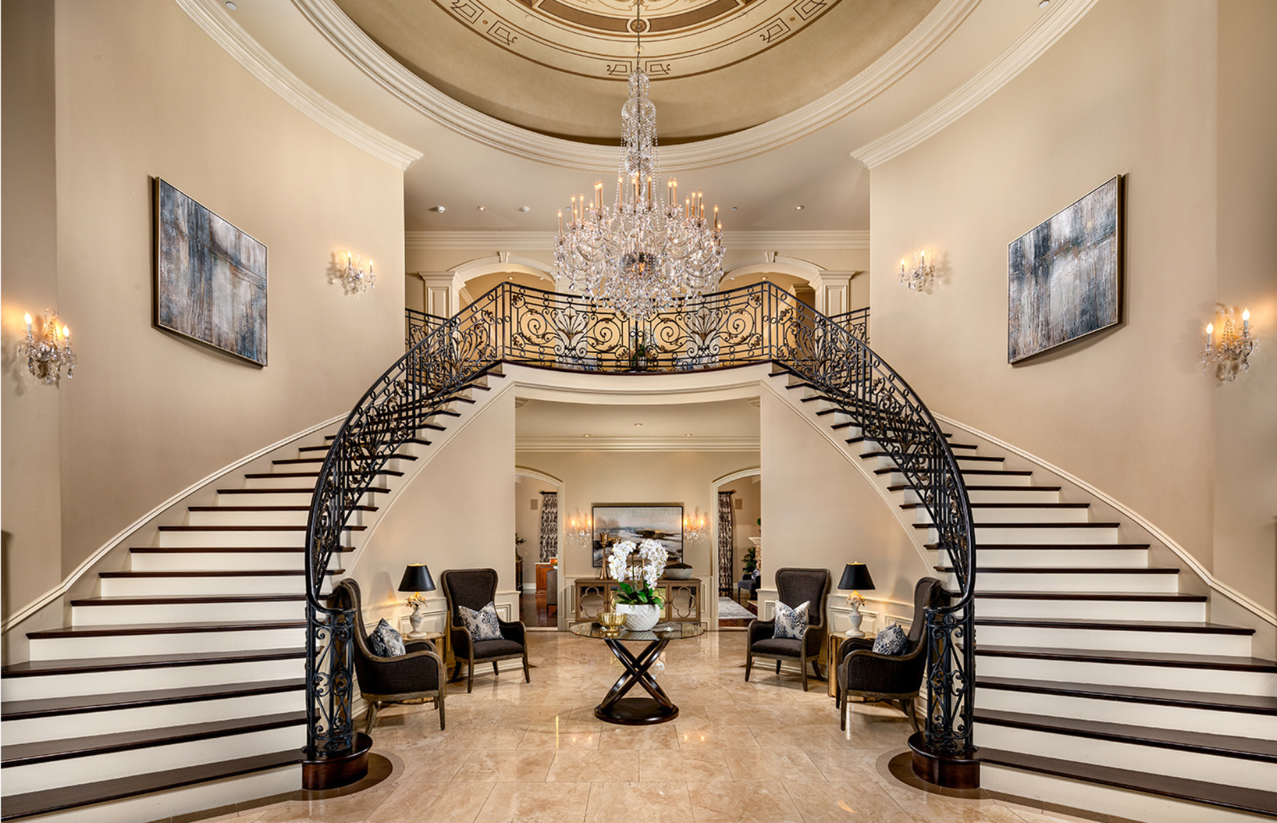 In-N-Out Burger mansion: Mediterranean-inspired interior