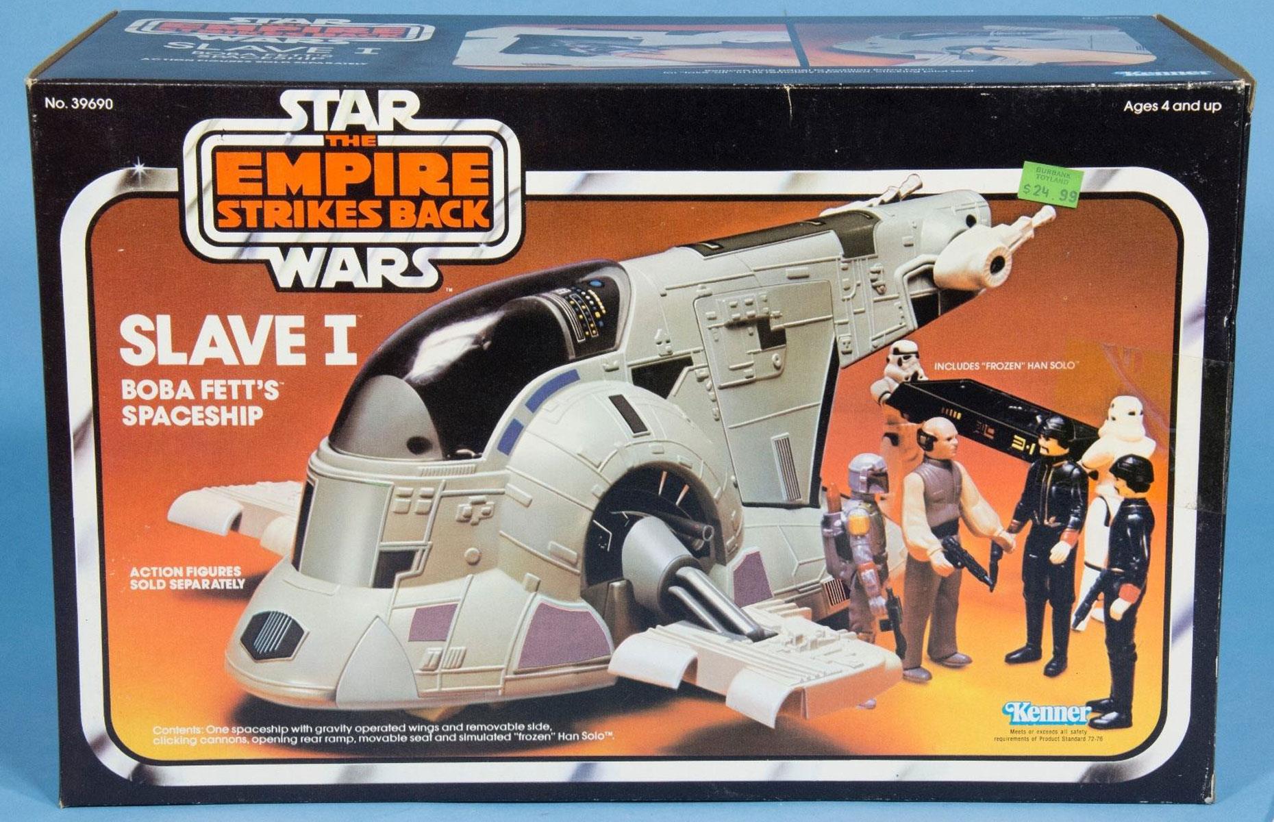 1980 – Kenner Star Wars Empire Strikes Back Boba Fett's Slave 1 Spaceship: $1,500 (£1.1k)