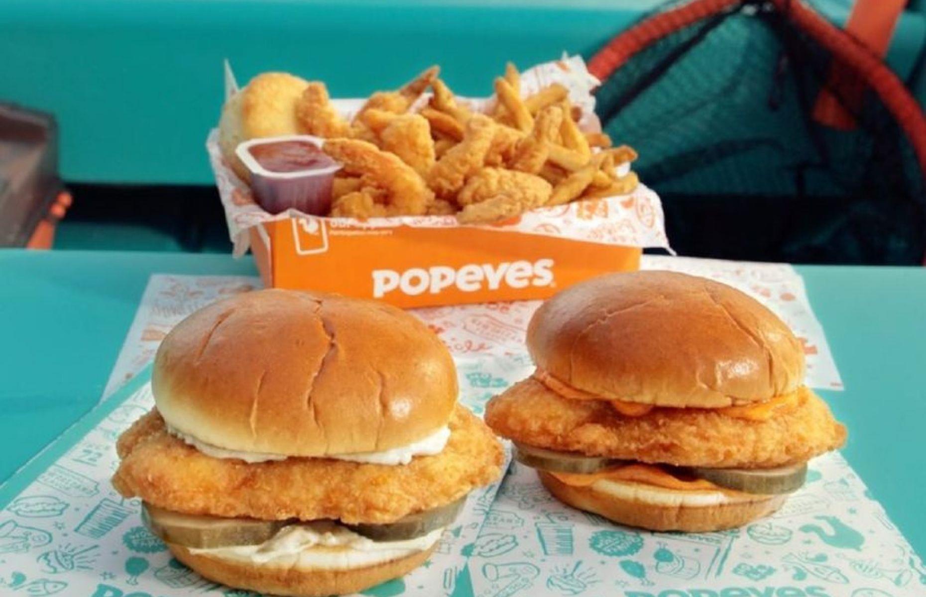 12. Flounder Fish Sandwich, Popeyes, USA
