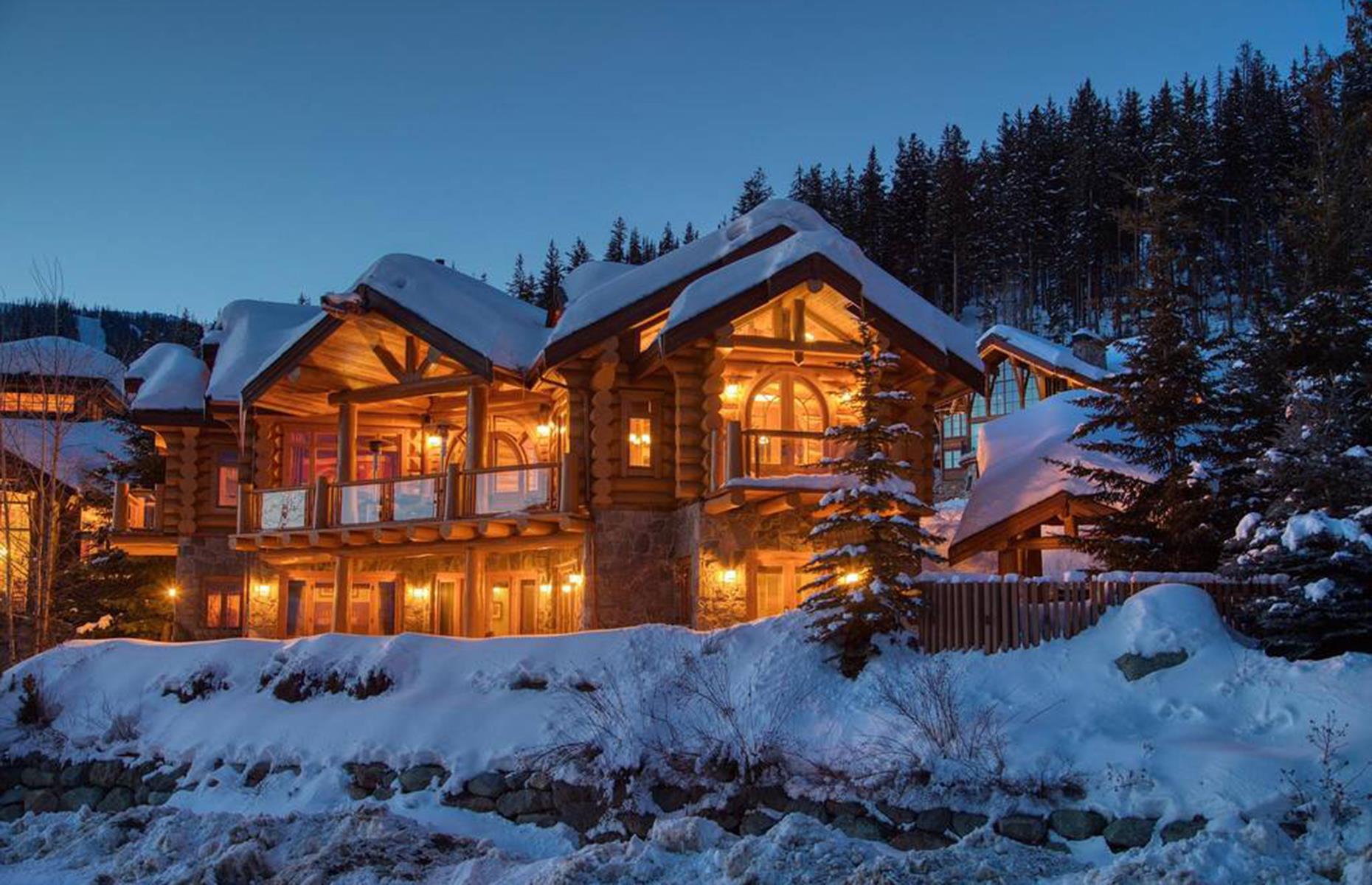 Cedar log home, Sun Peaks, Canada: $2.3 million (£1.8m) 