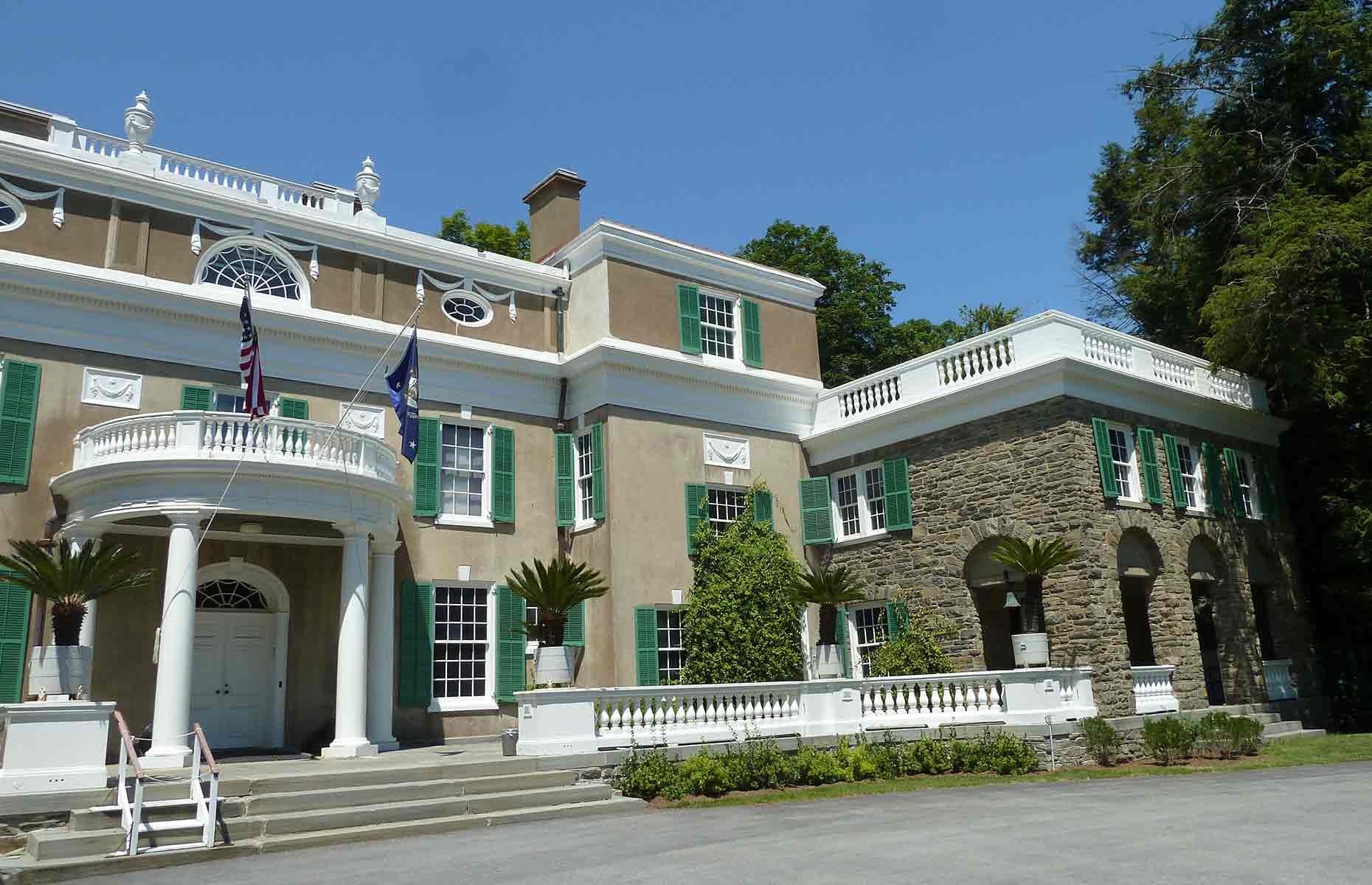 Franklin D Roosevelt's Springwood estate in Hyde Park, New York