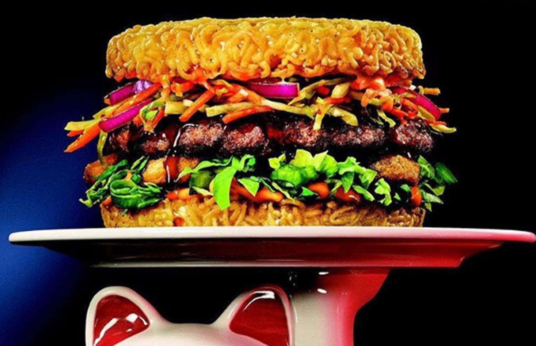 Ramen noodle bun