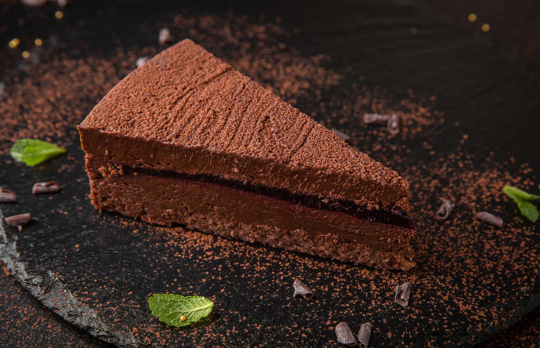 45. Baked chocolate cheesecake