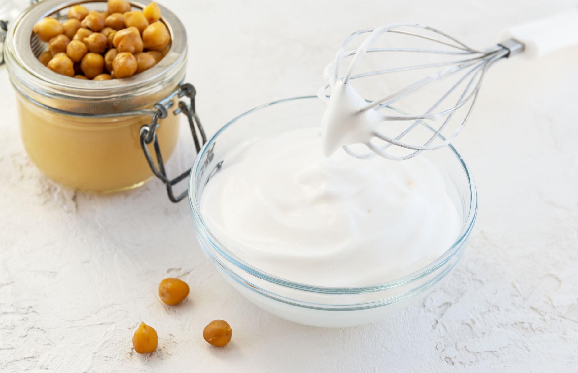 Swap eggs for aquafaba