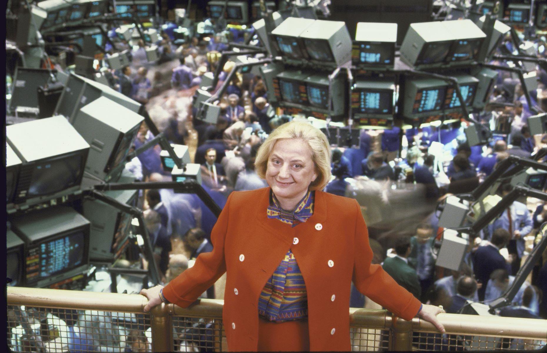 Muriel Siebert, first woman to own a seat on the New York Stock Exchange