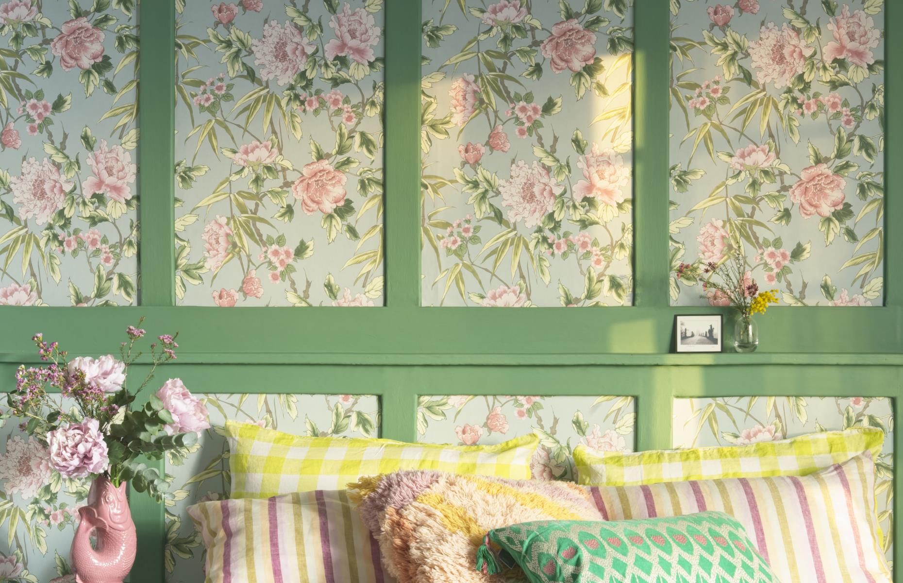 Pretty up panels with wallpaper