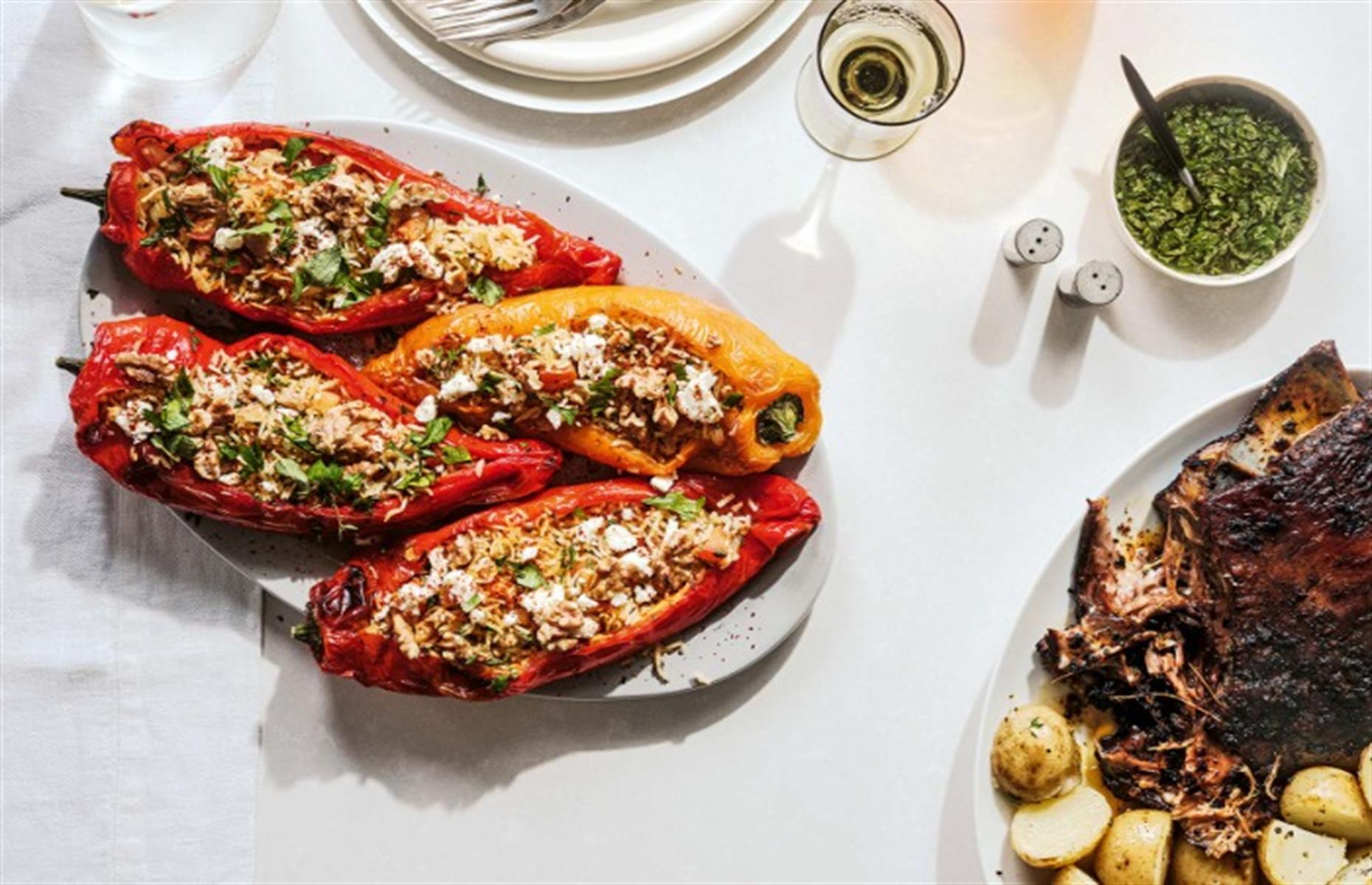 Veggie stuffed peppers