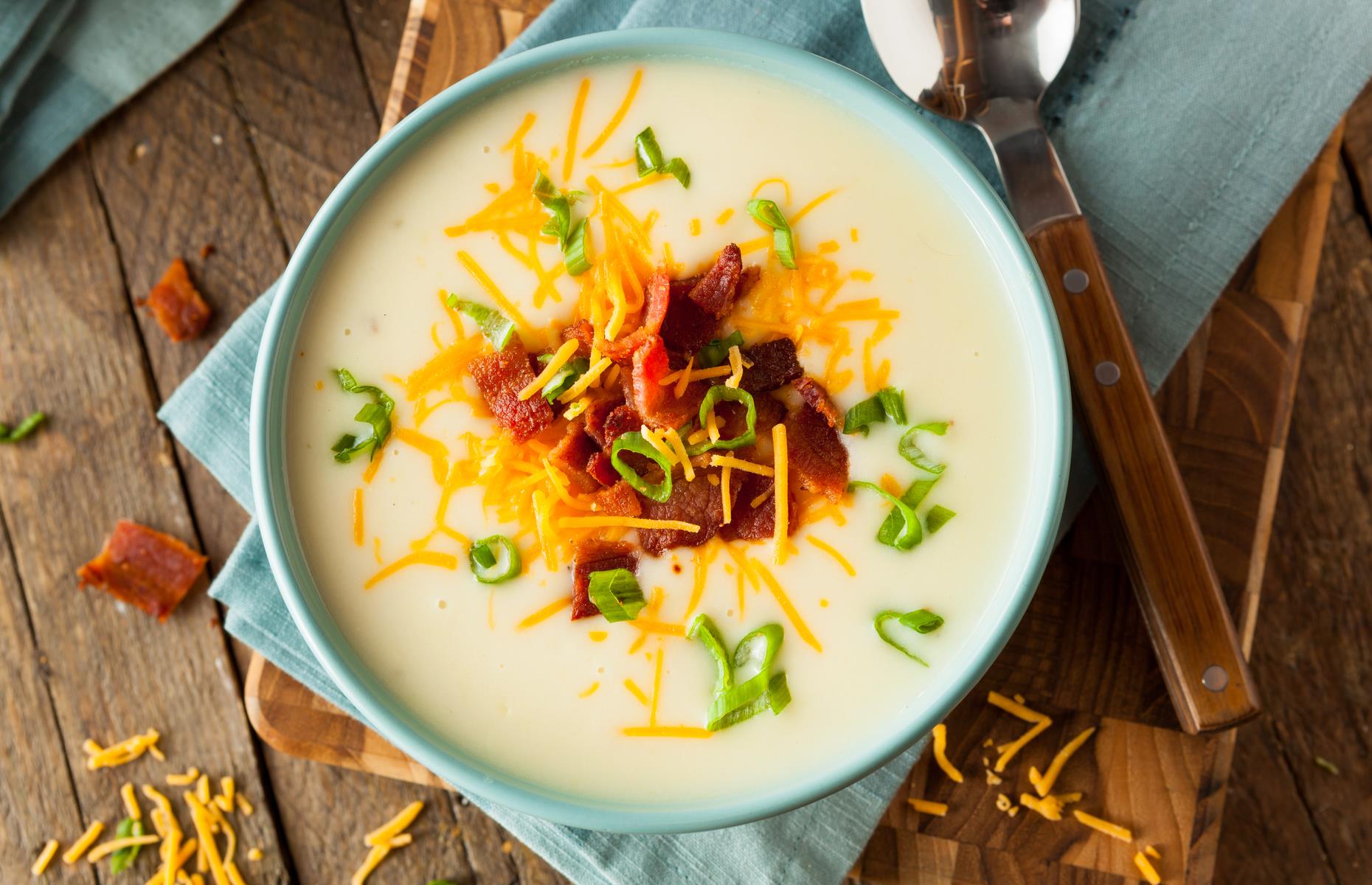 17. Whiz up a baked potato soup