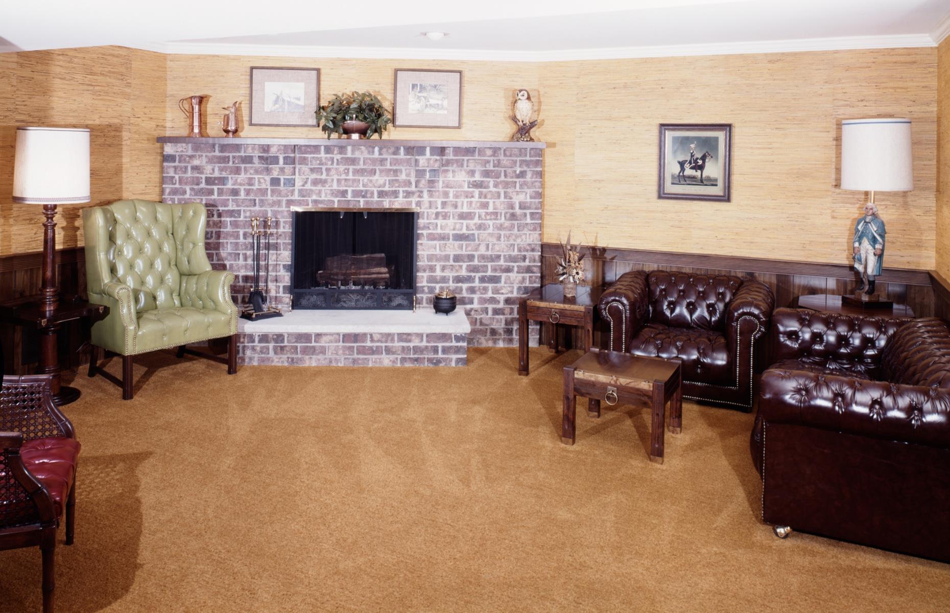 Brick fireplaces