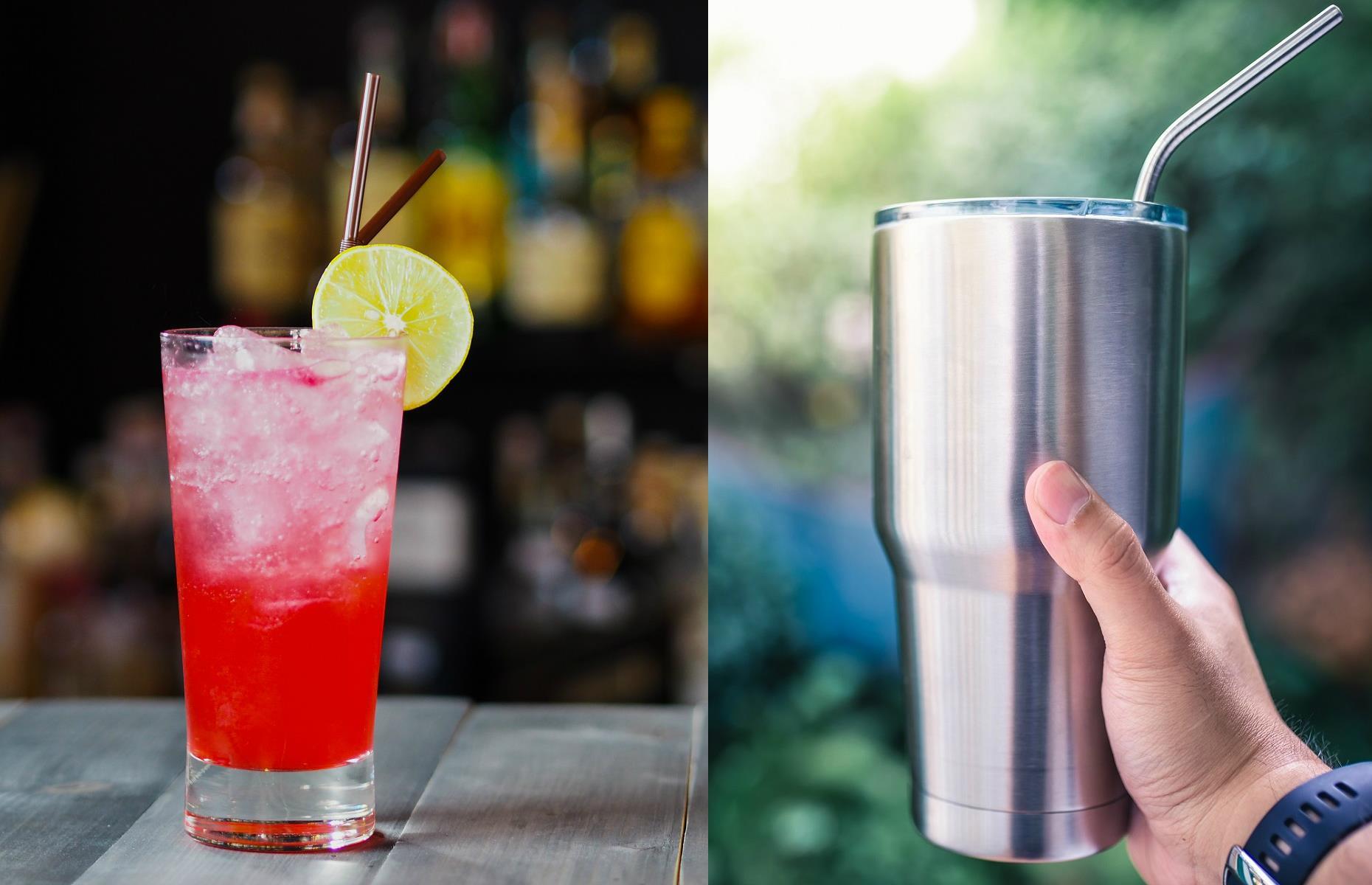 Swap plastic straws for steel straws 
