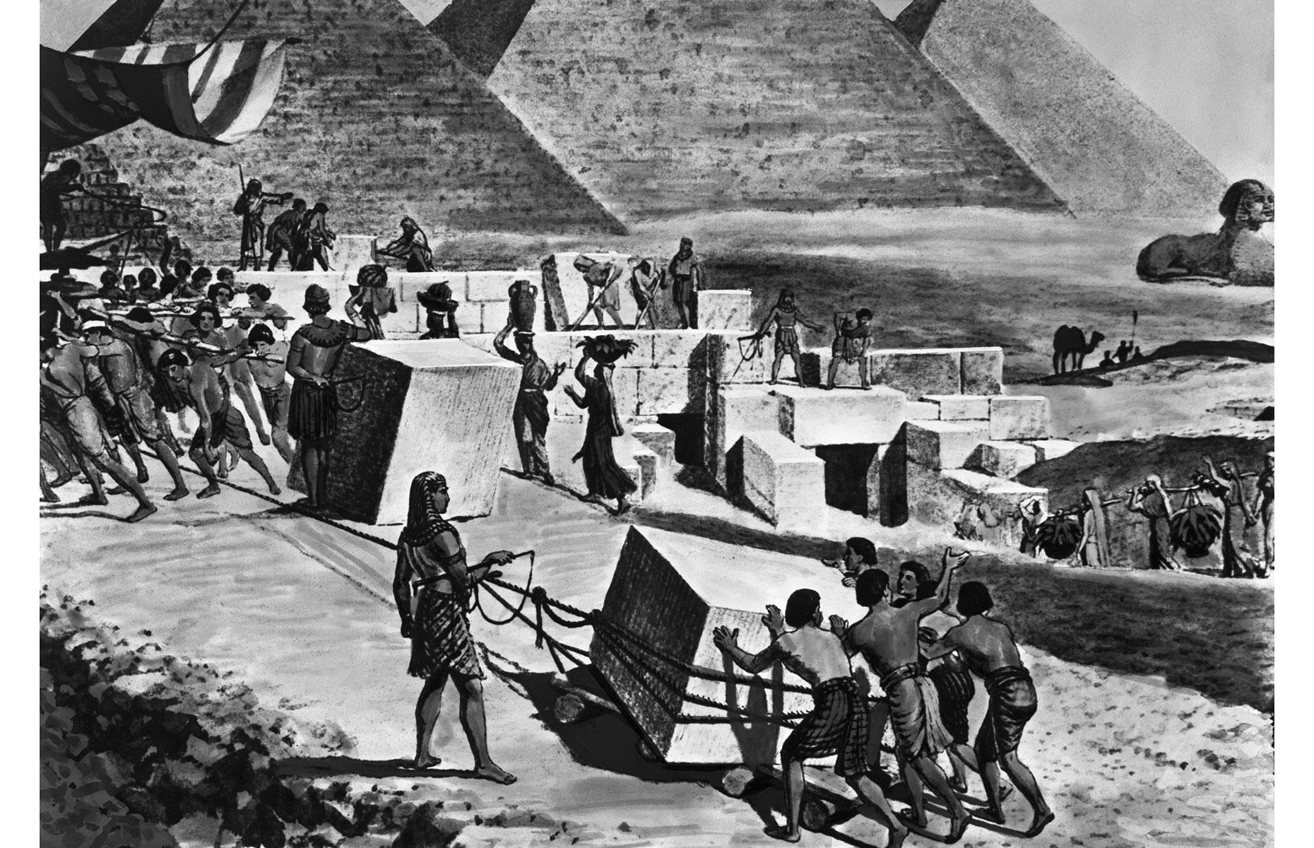 They weren't built by slaves