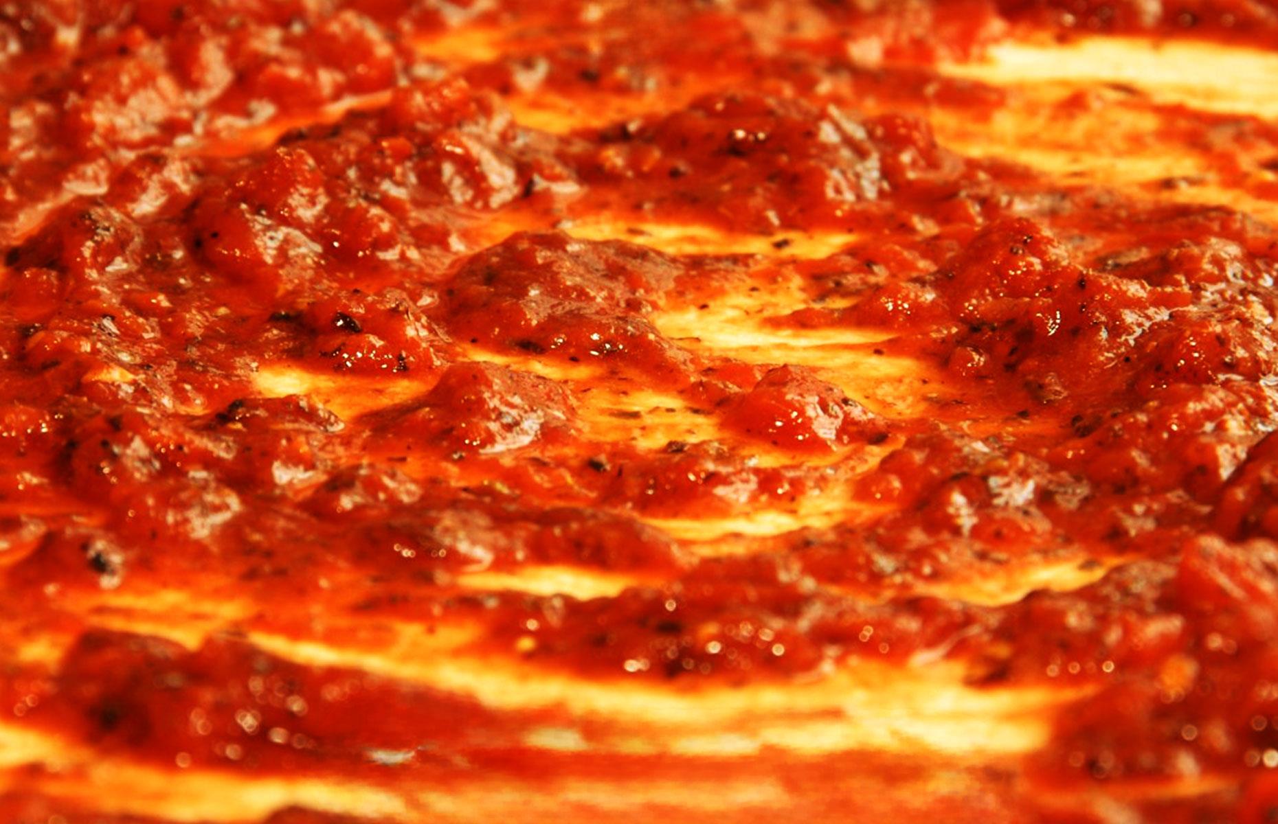 30. Brown sauce, Pictou County Pizza, Nova Scotia, Canada