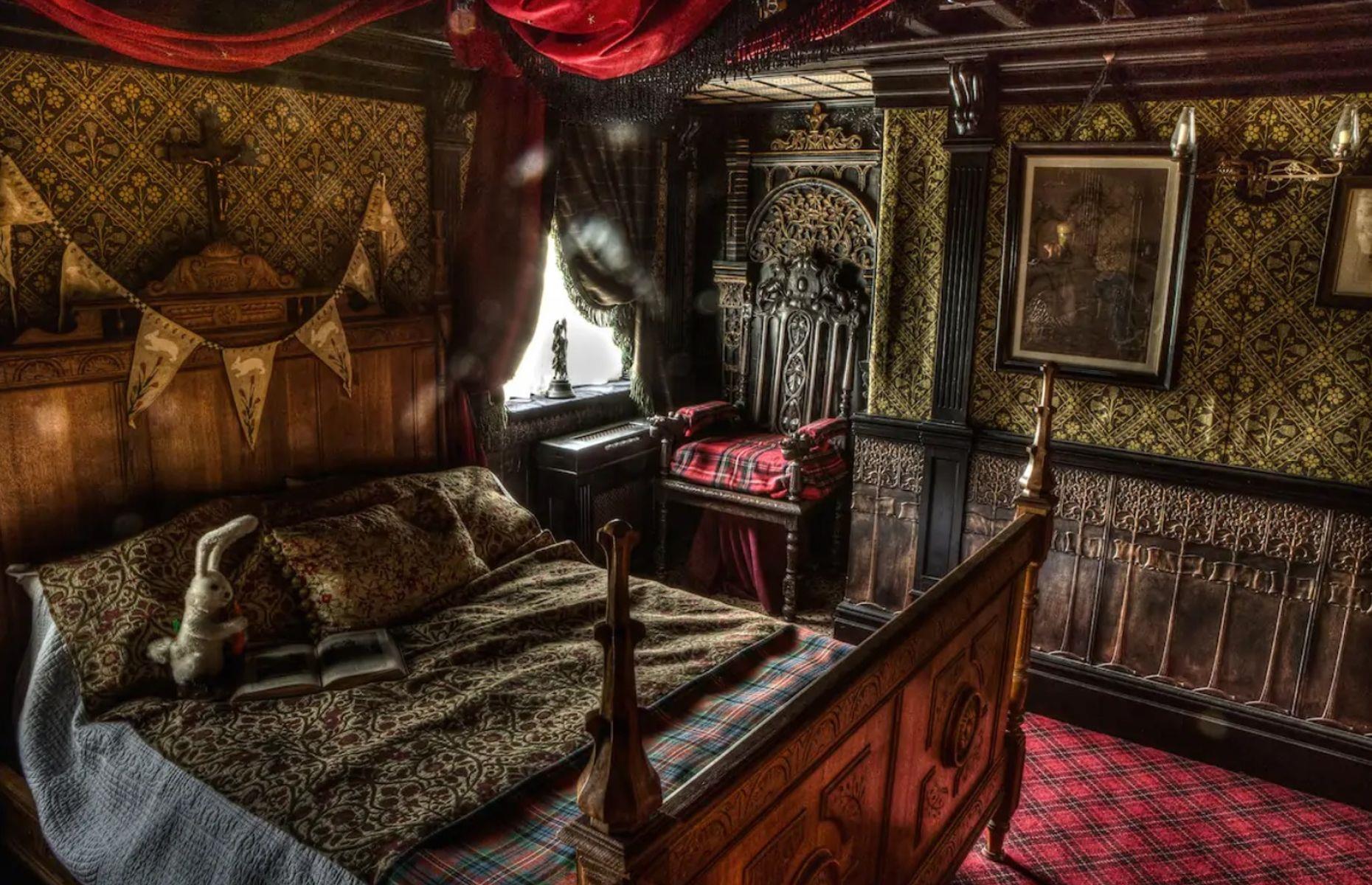 The Haunted Bedroom at Talliston, Great Dunmow, England, UK 