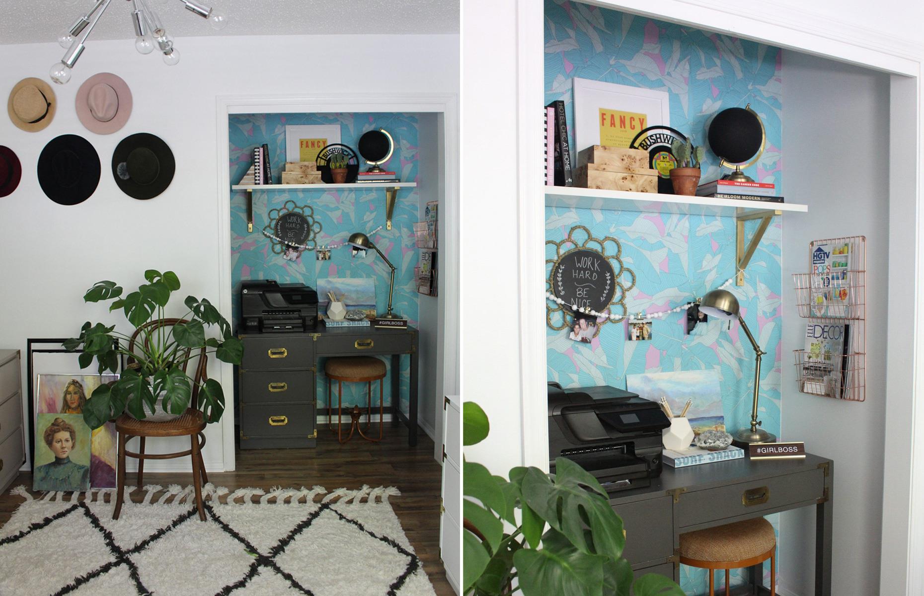 Chic office nook for an influencer