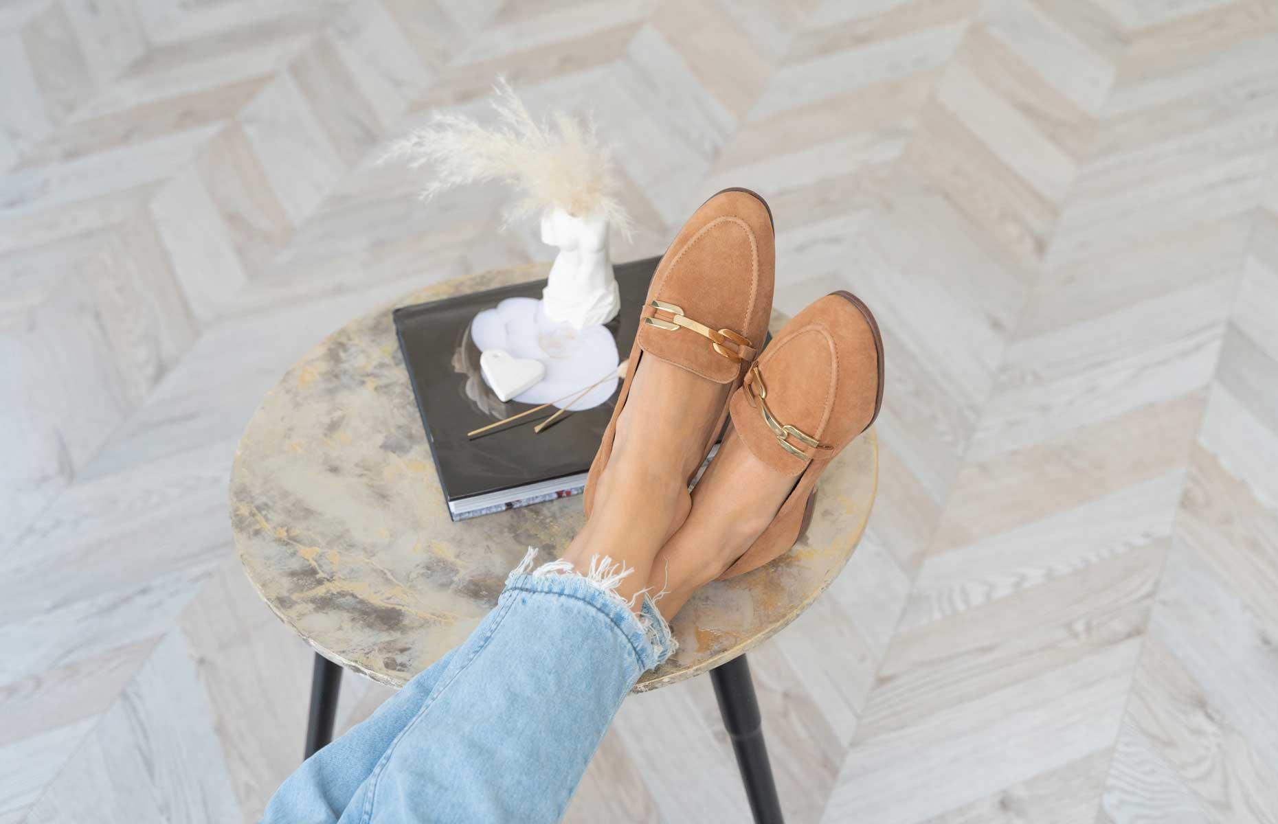 Keep feet off furniture