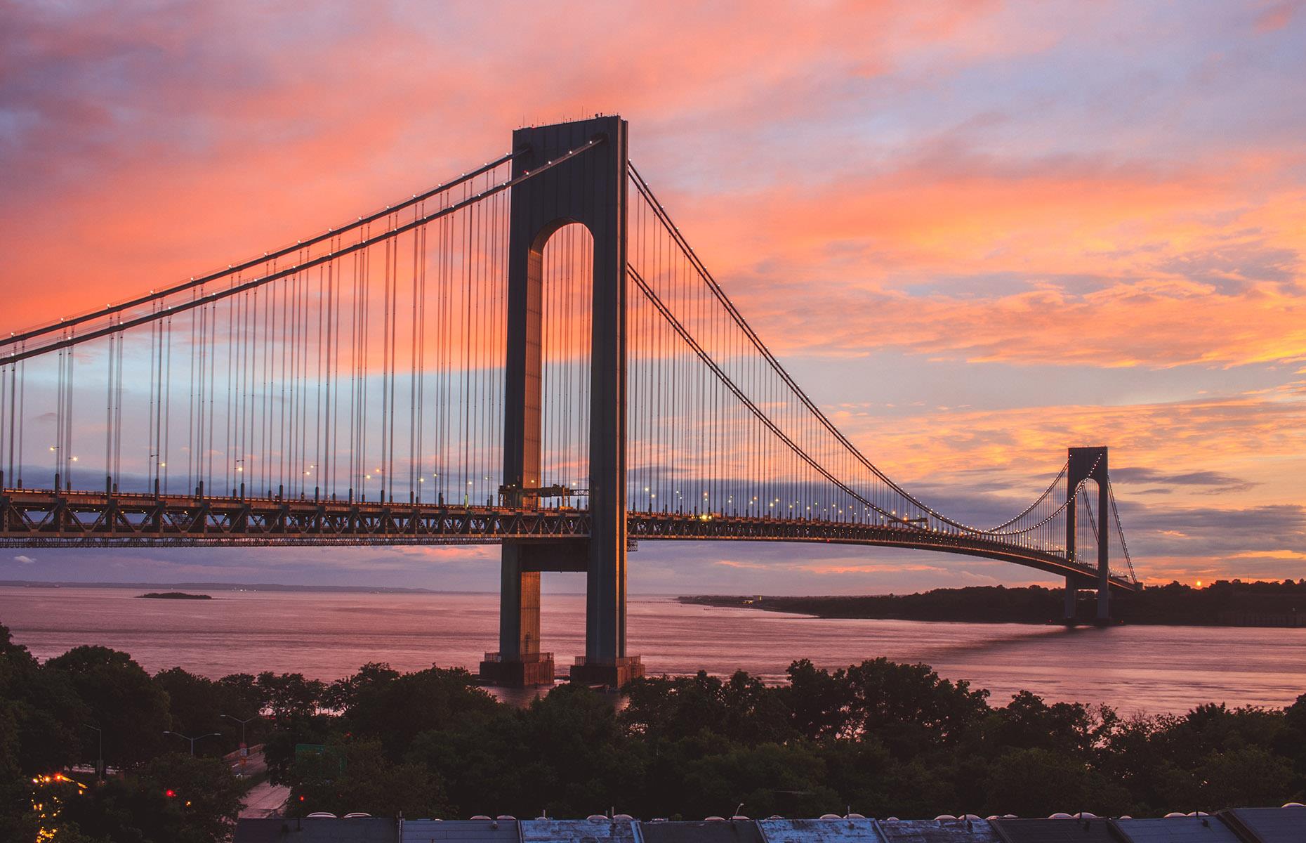 Marvel at the Verrazano-Narrows Bridge instead of the Golden Gate Bridge