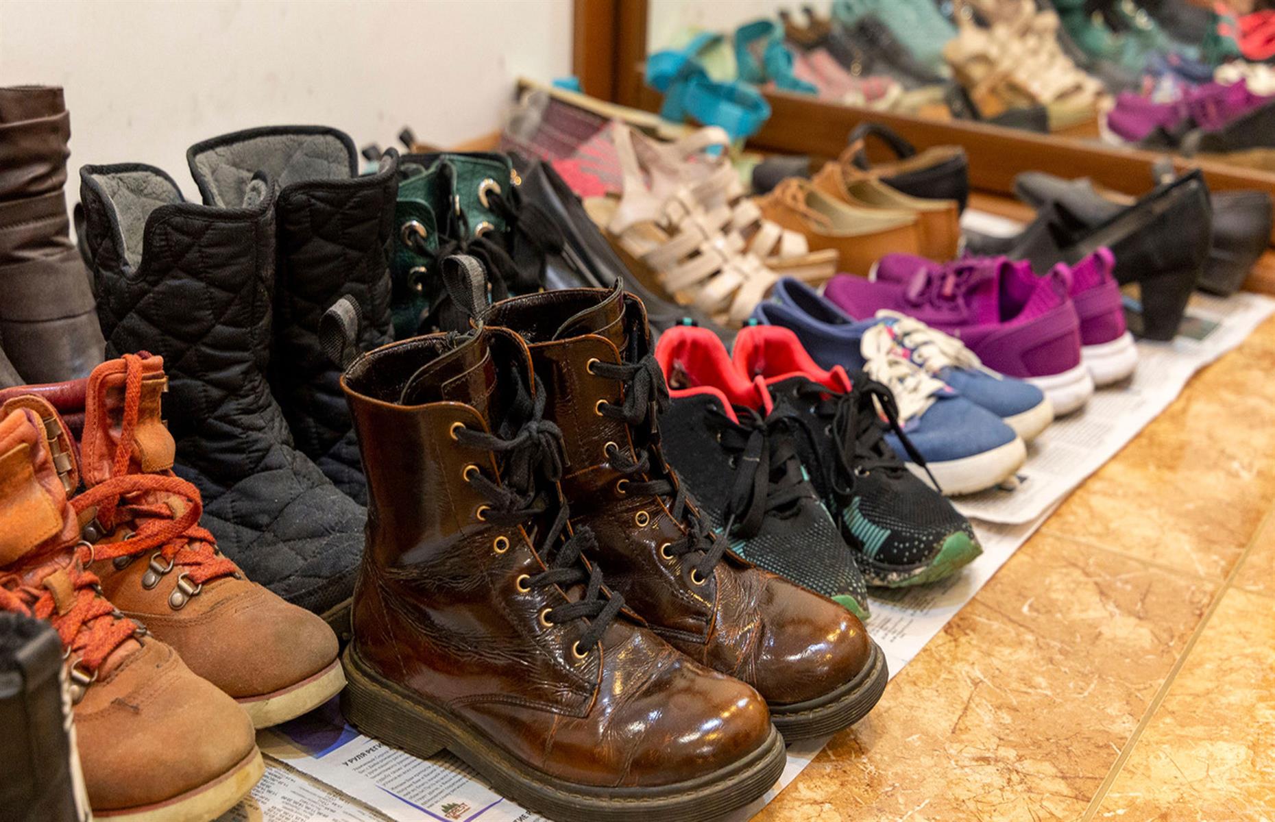 Keep shoes clean and dry