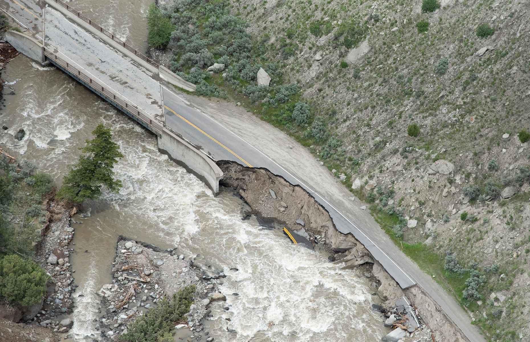2022: Yellowstone River flooding, Montana, Wyoming and Idaho