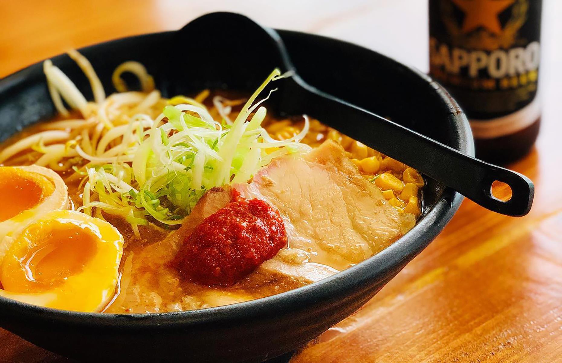Kansas: spicy tonkotsu ramen, Aoyama Ramen, Olathe