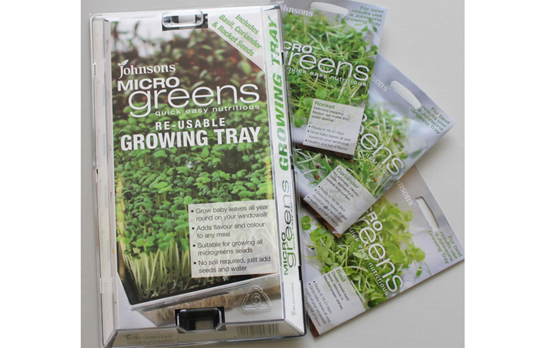 Microgreen growing trays