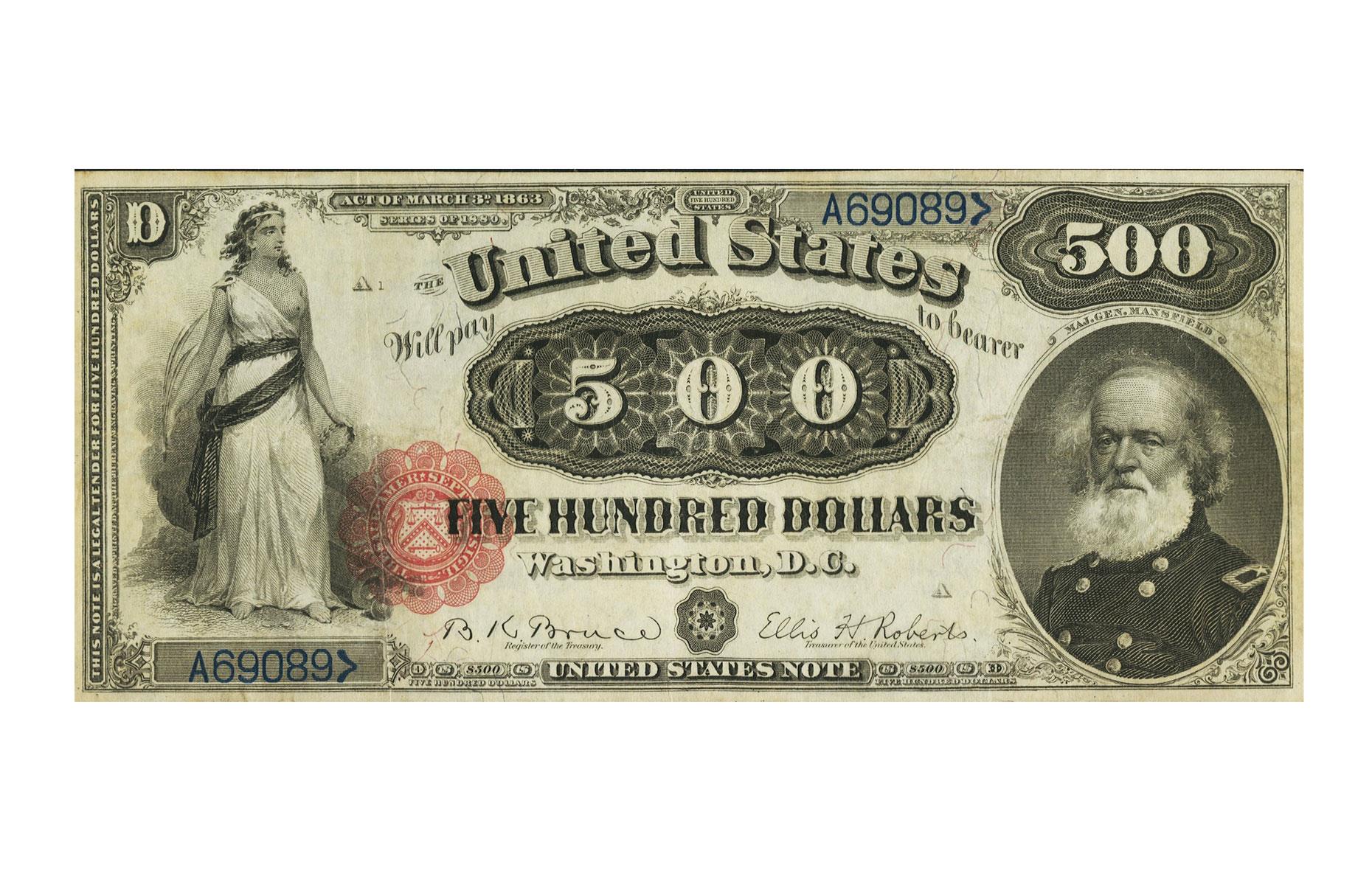 USA 1880 Fr. 1851 $500 Bill – $411,250 (£330k)