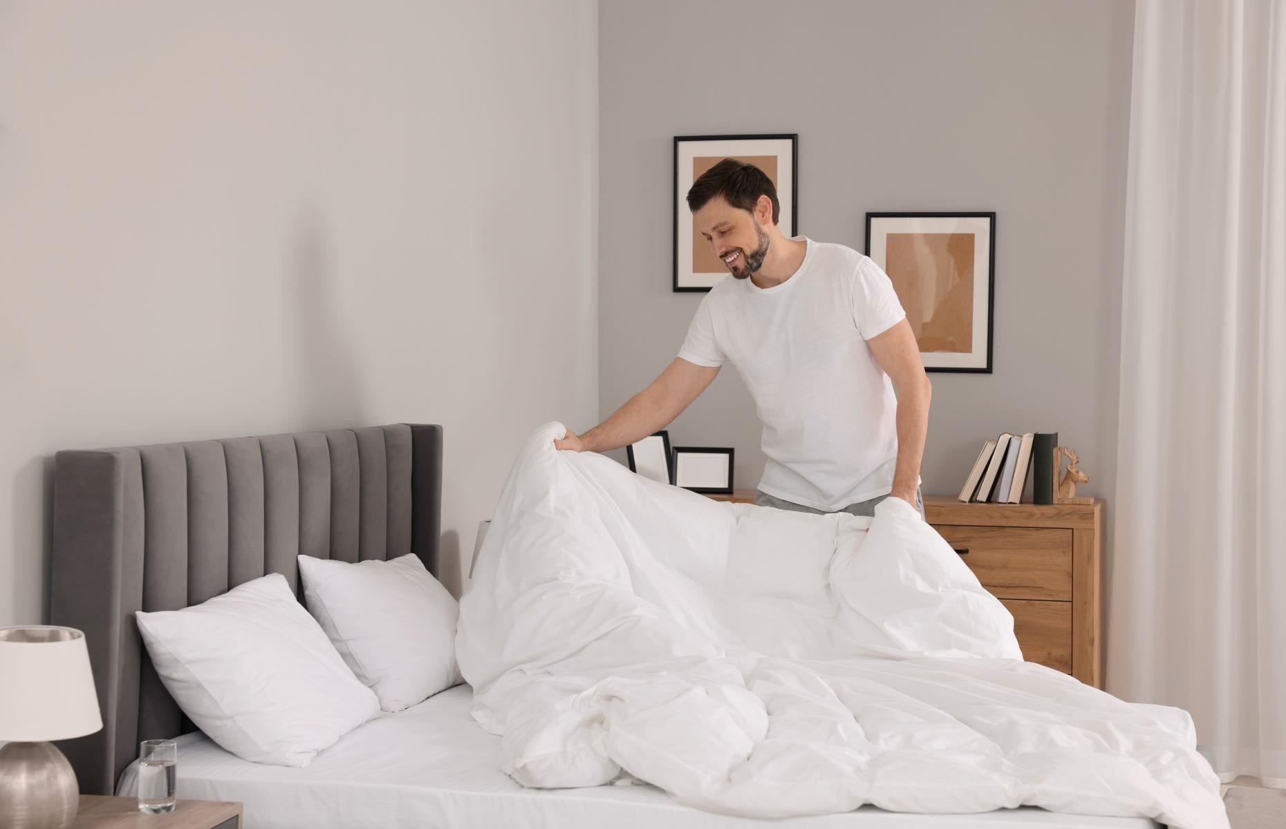 Jeden Tag das Bett machen